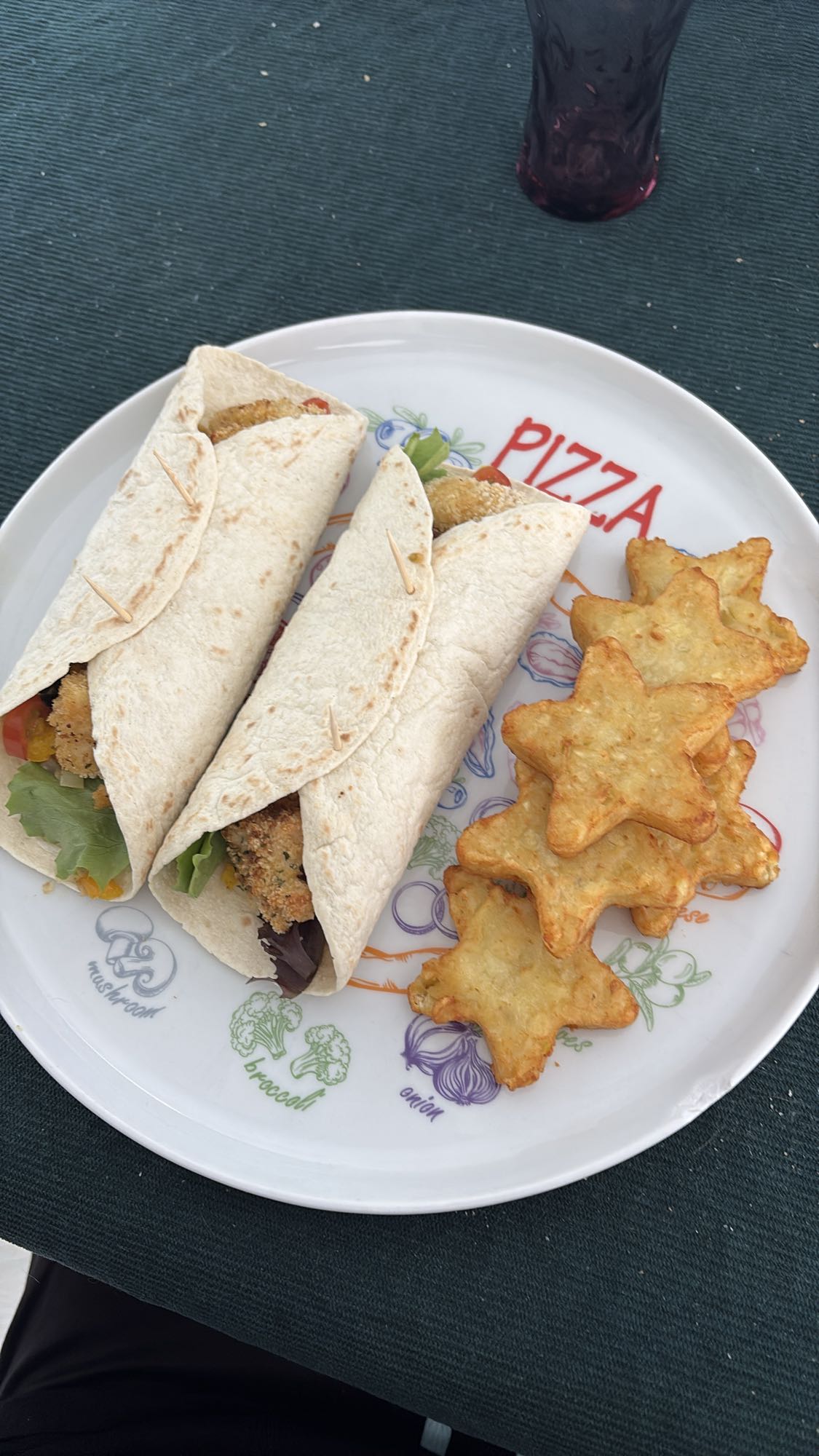 Wraps panés et pommes