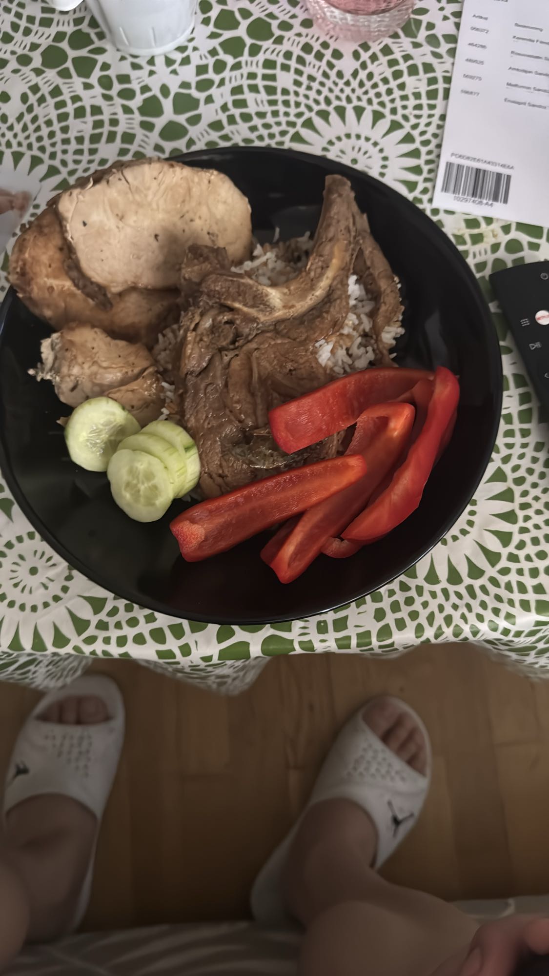 Ris med kött och paprika