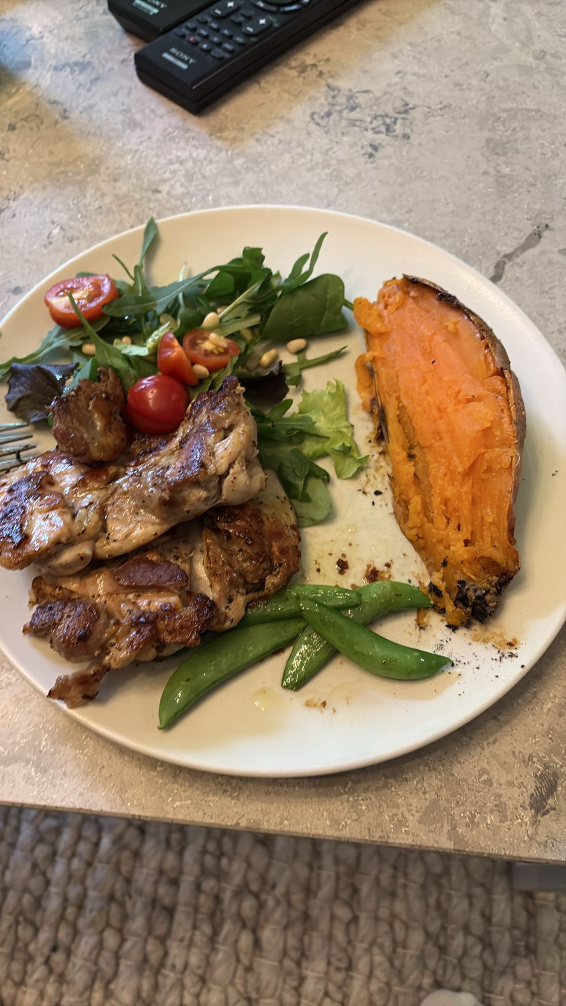 Kyckling med sötpotatis