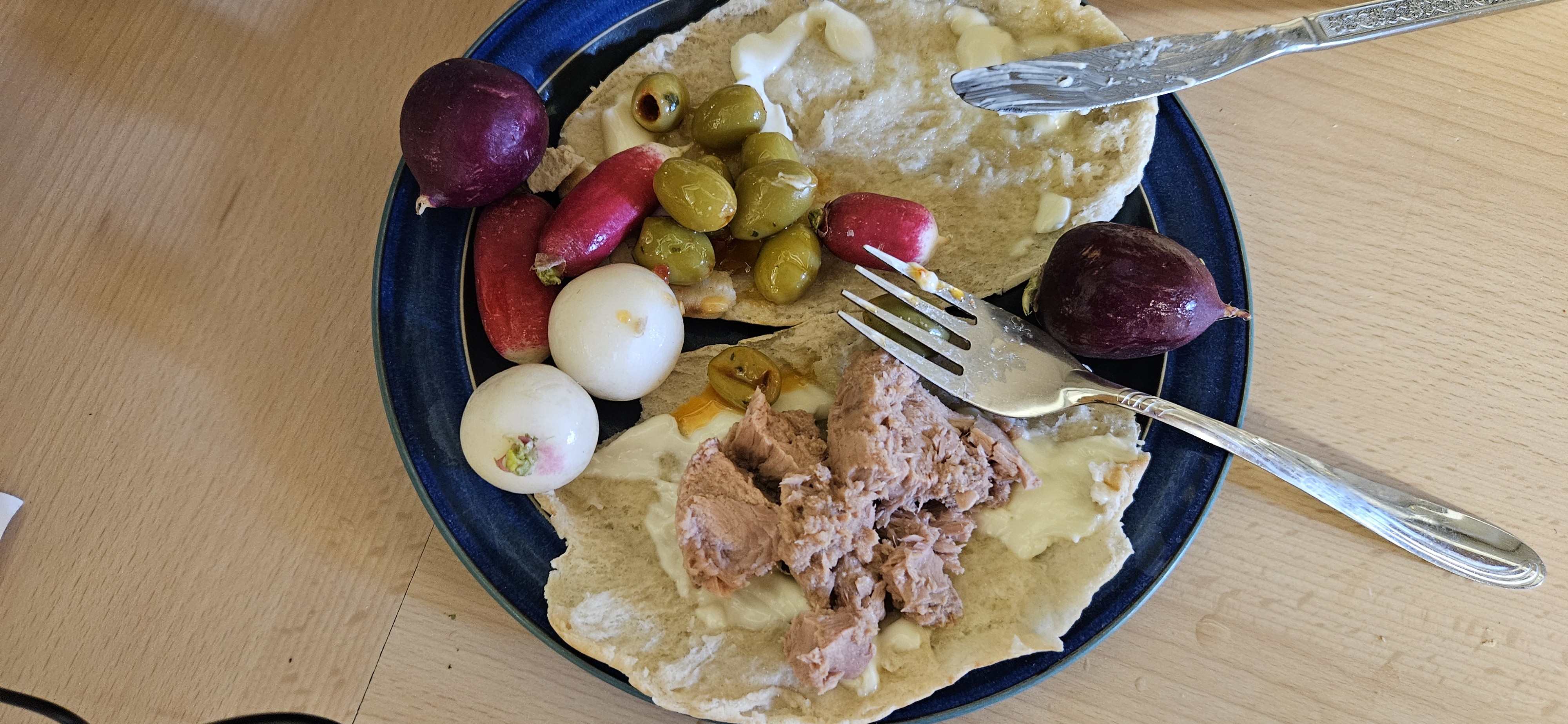 Tuna Pita Bread Plate