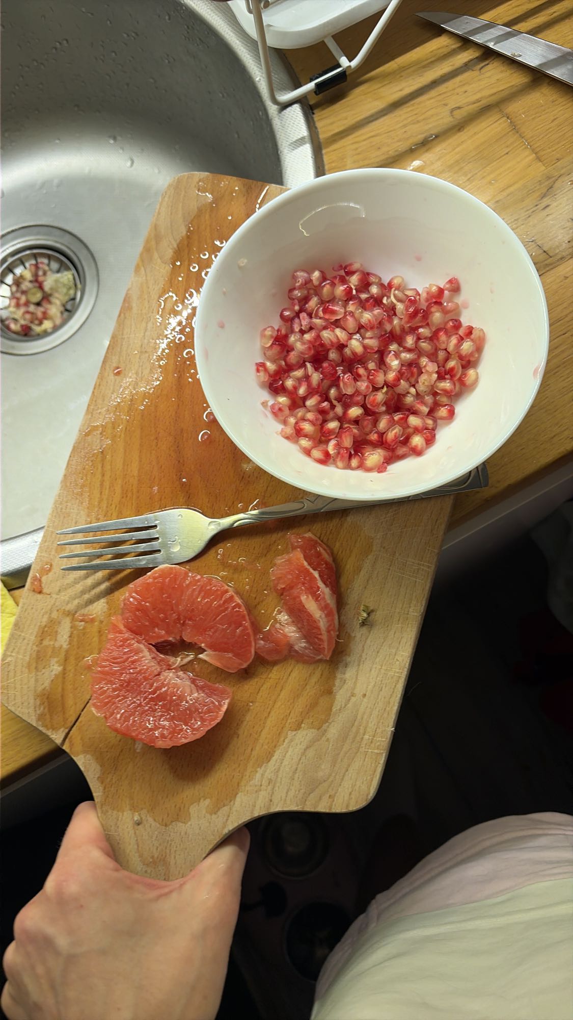 грейпфрут и гранат