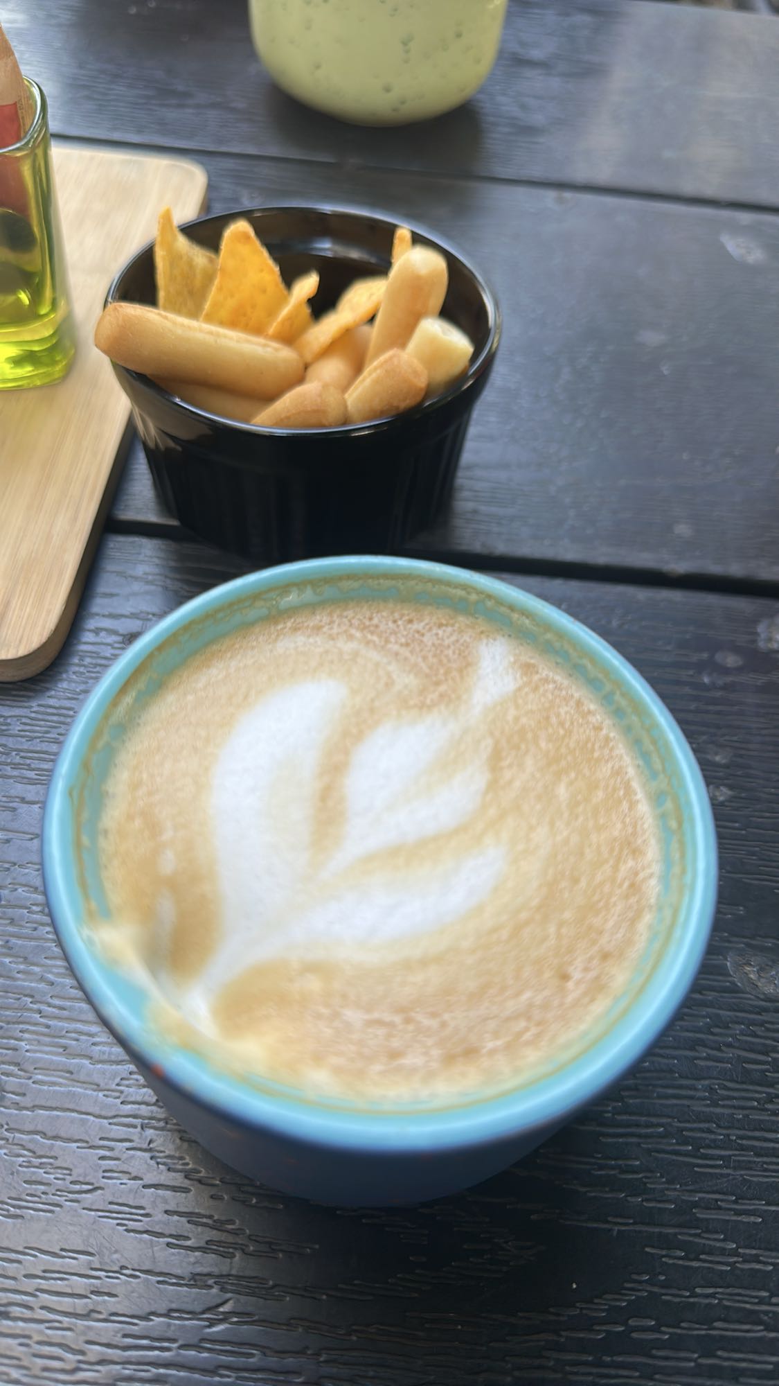 Cappuccino with Breadsticks