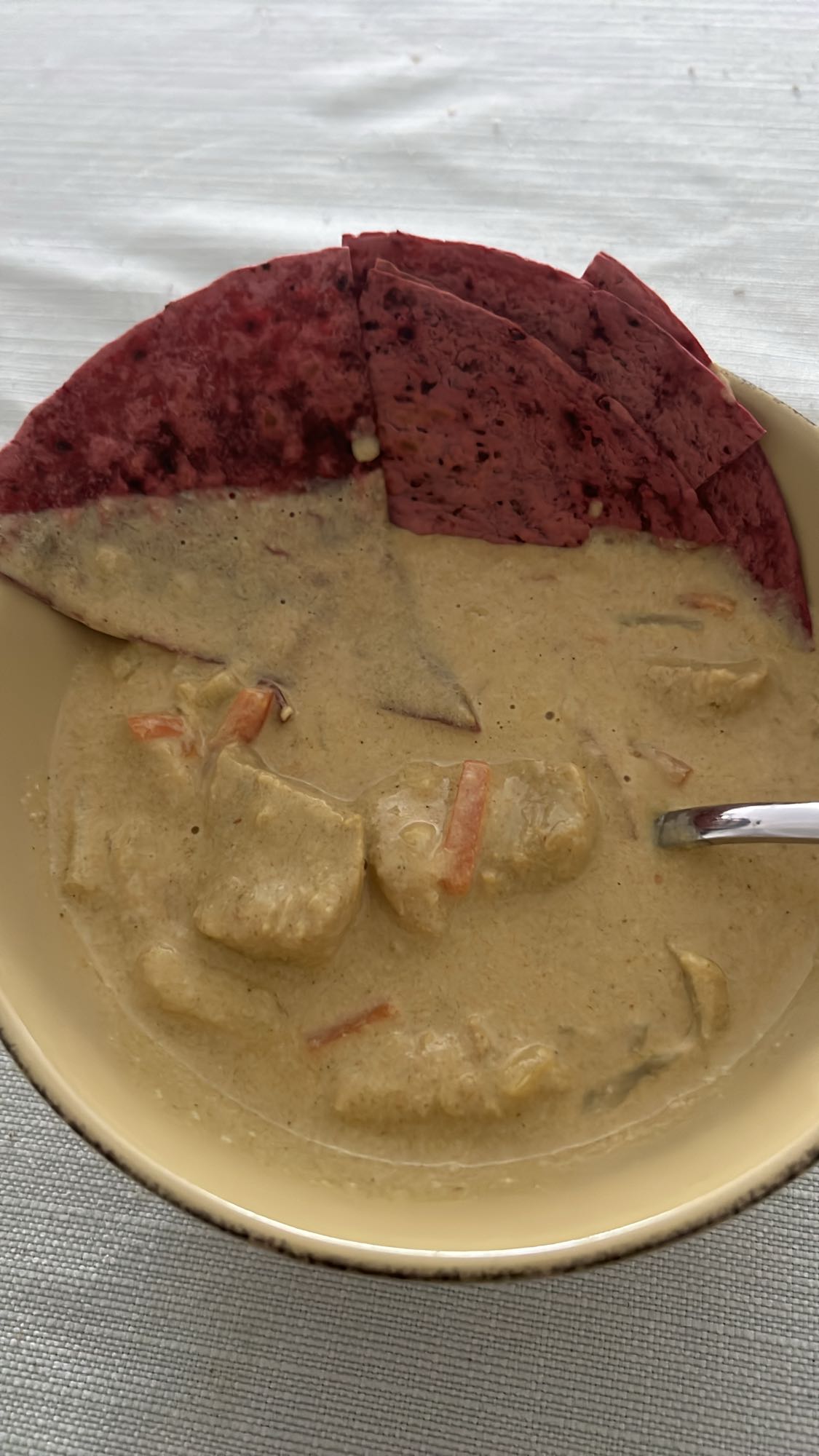 Supa cremoasa cu lipie