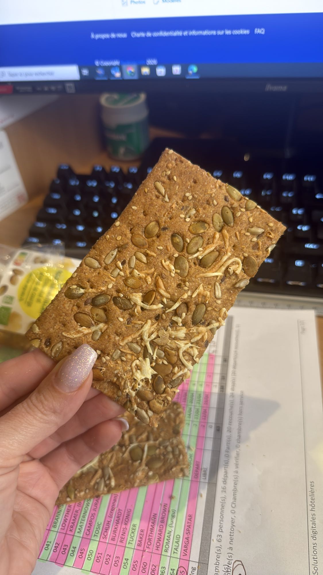 Cracker graines fromage