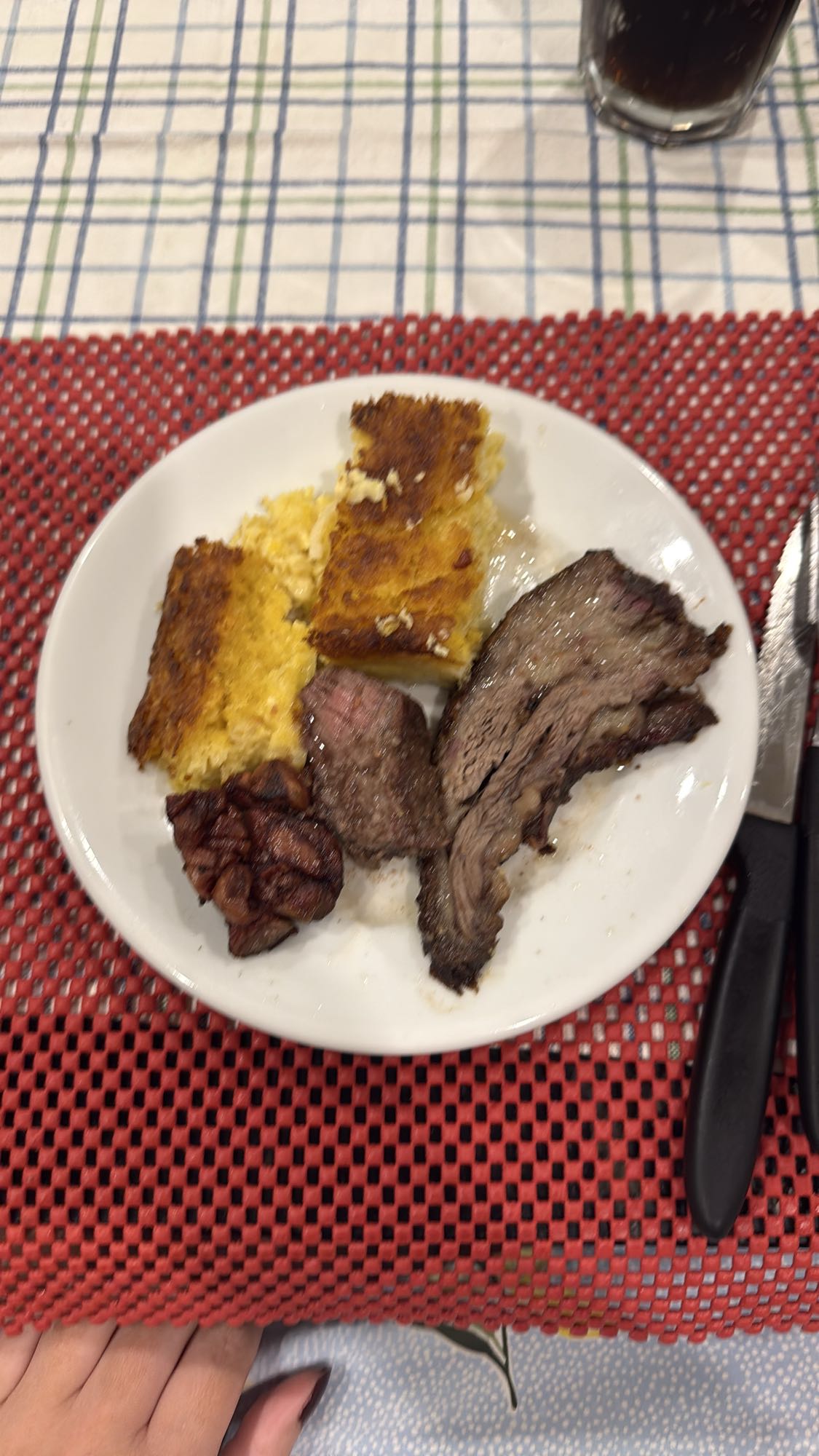 BBQ Meat and Cornbread