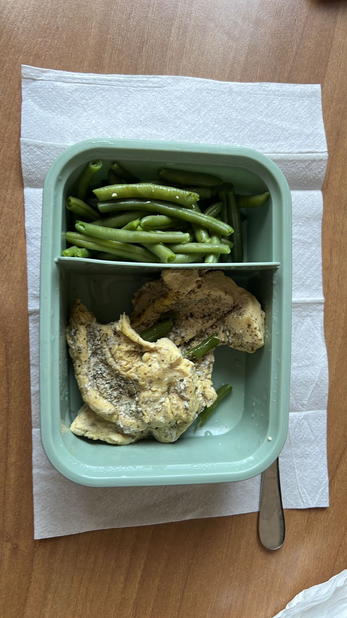 Pollo e fagiolini