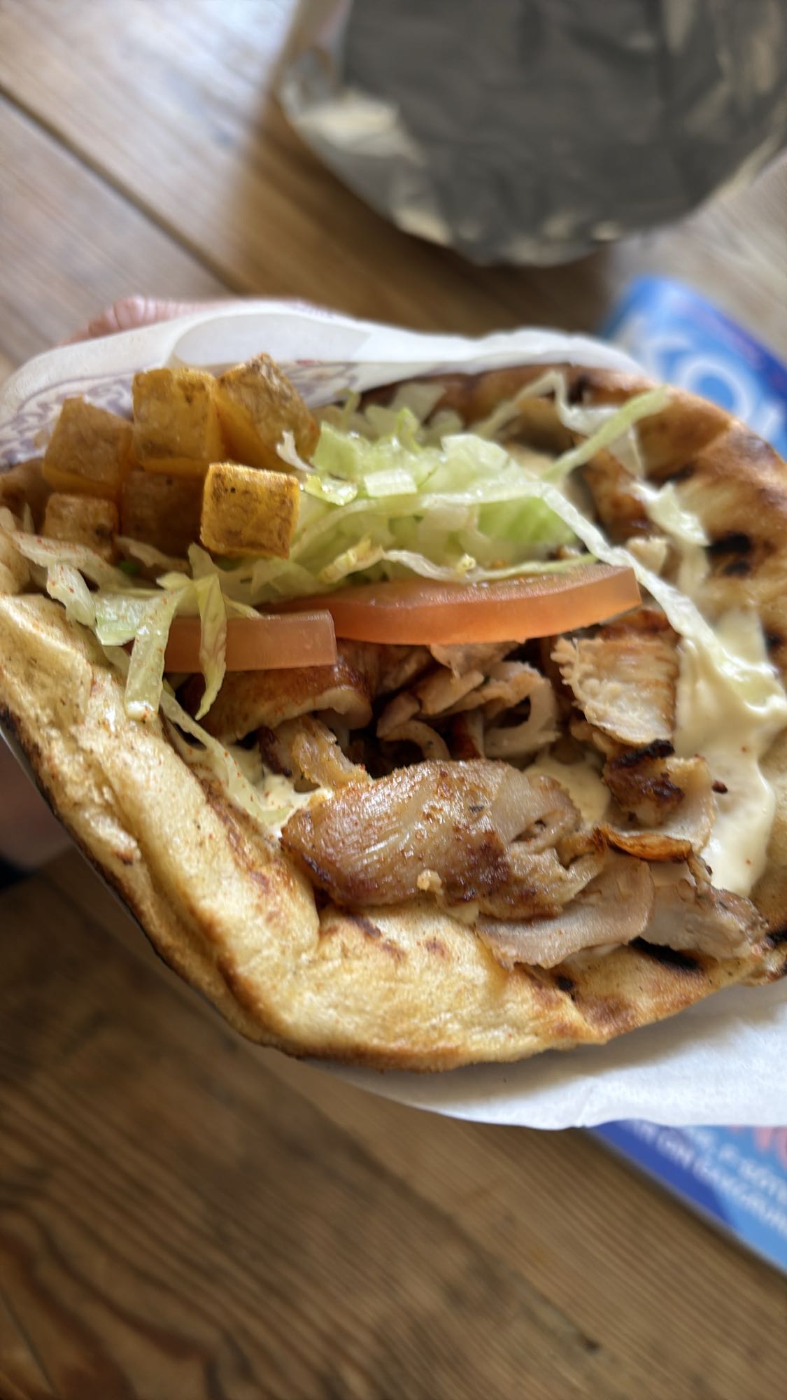 Kycklingkebab i bröd