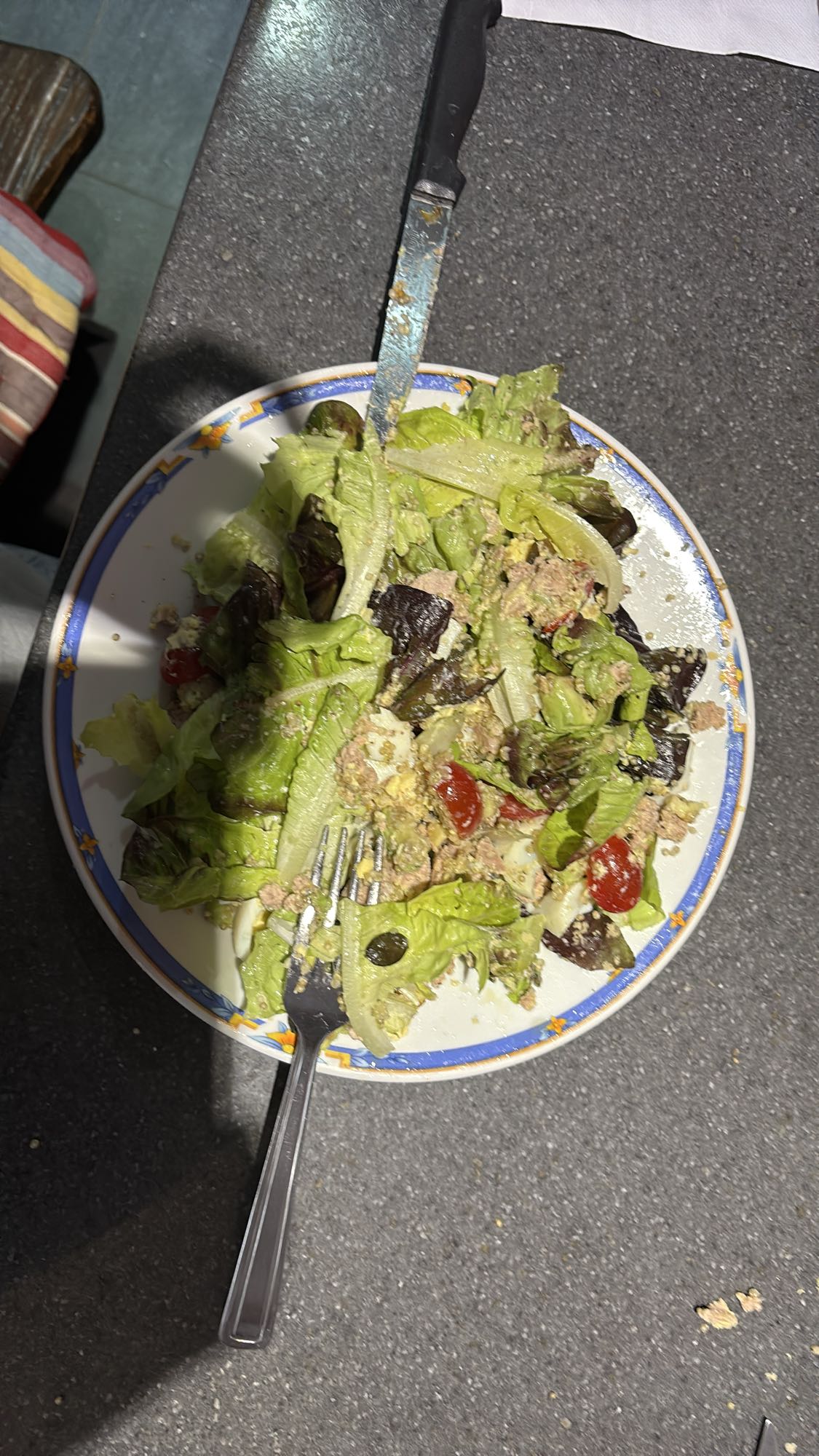Salade composée au thon