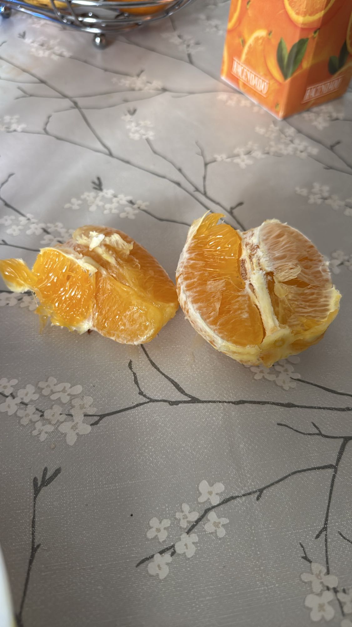 Mandarina pelada