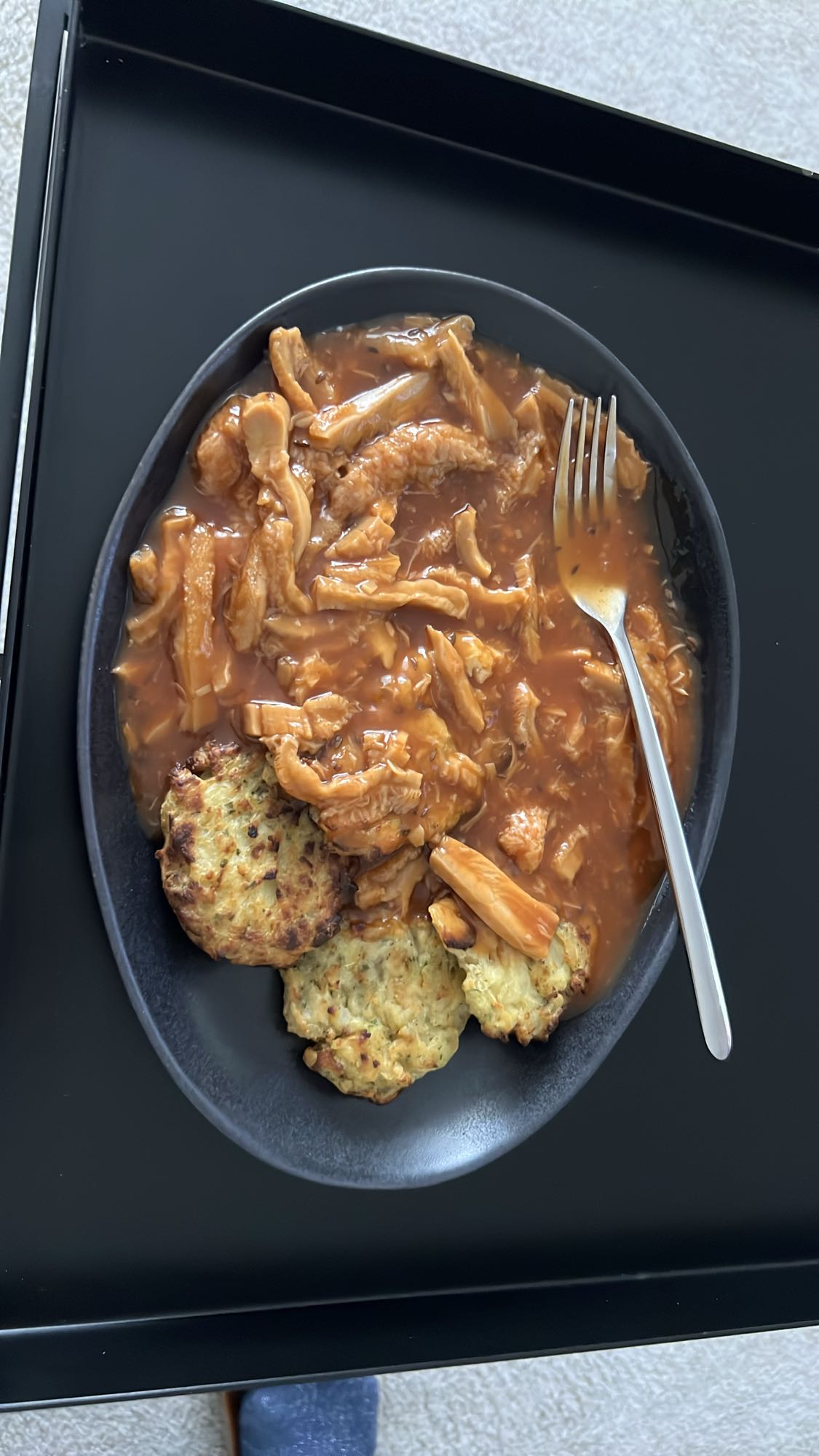 Kutteln mit Kartoffelpuffer