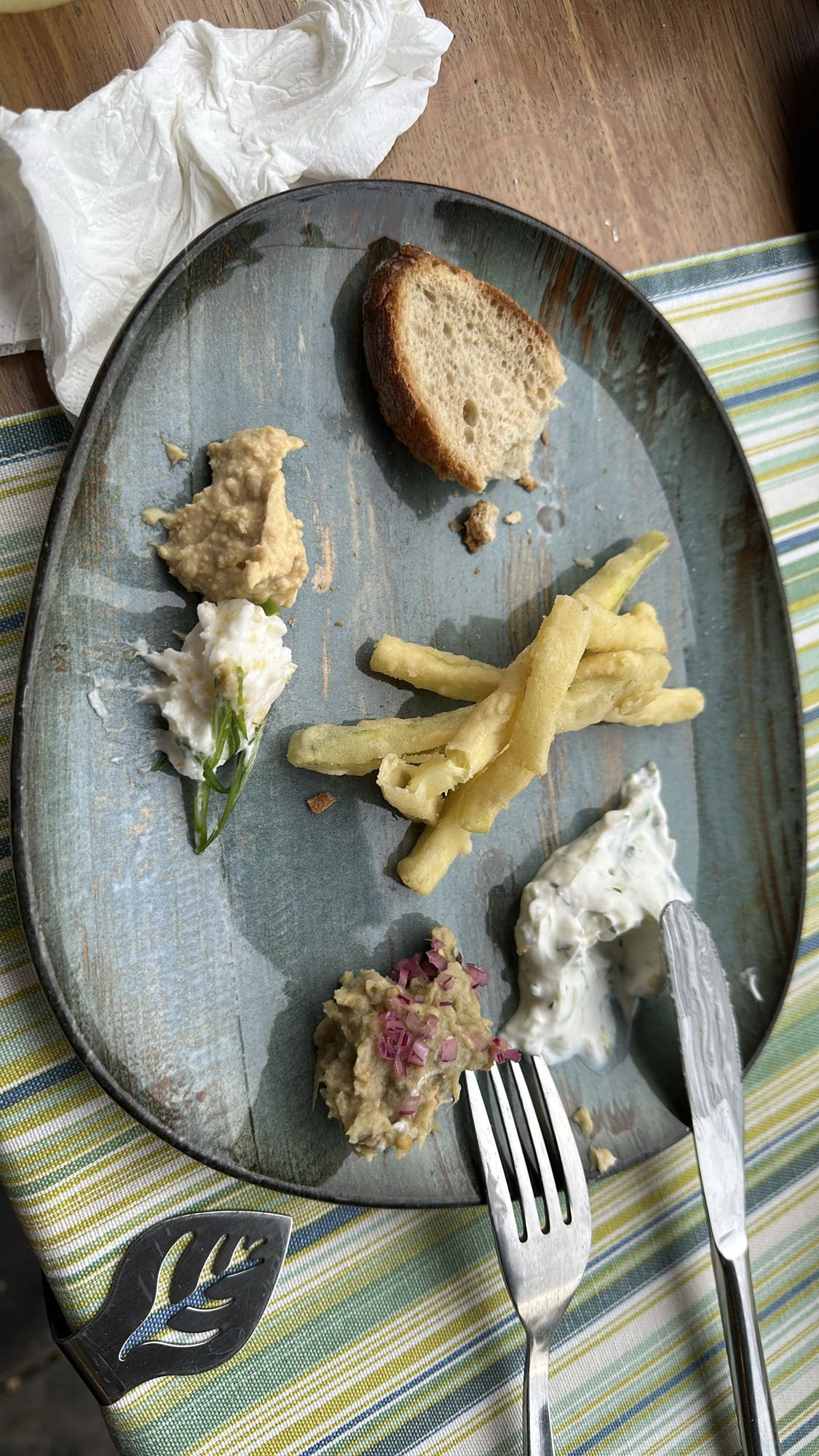 Bread and Dips Plate
