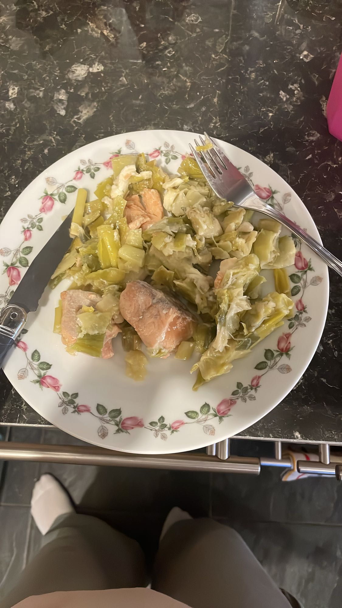 Salmon and Leek Plate