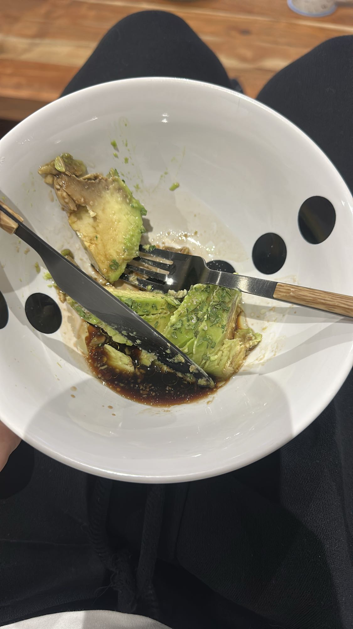 Avocat sauce soja