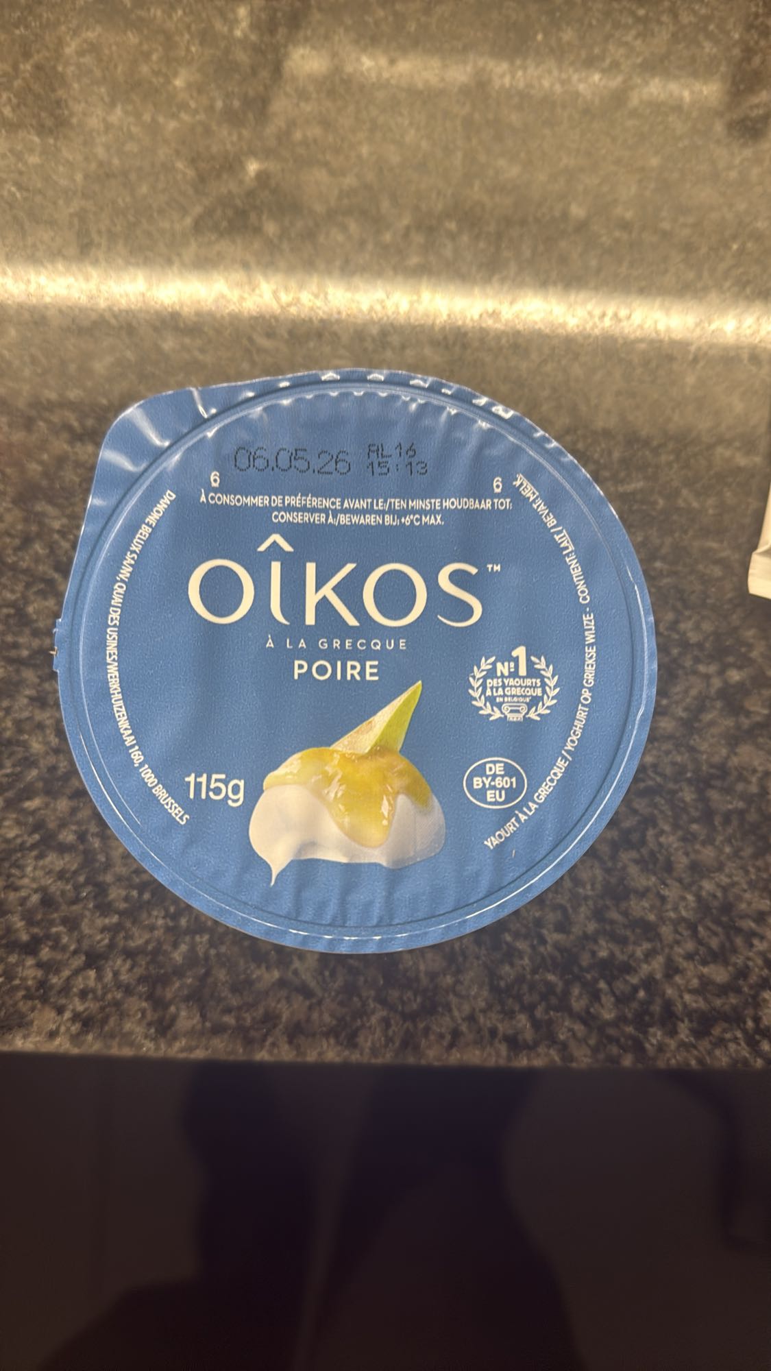Griekse yoghurt peer