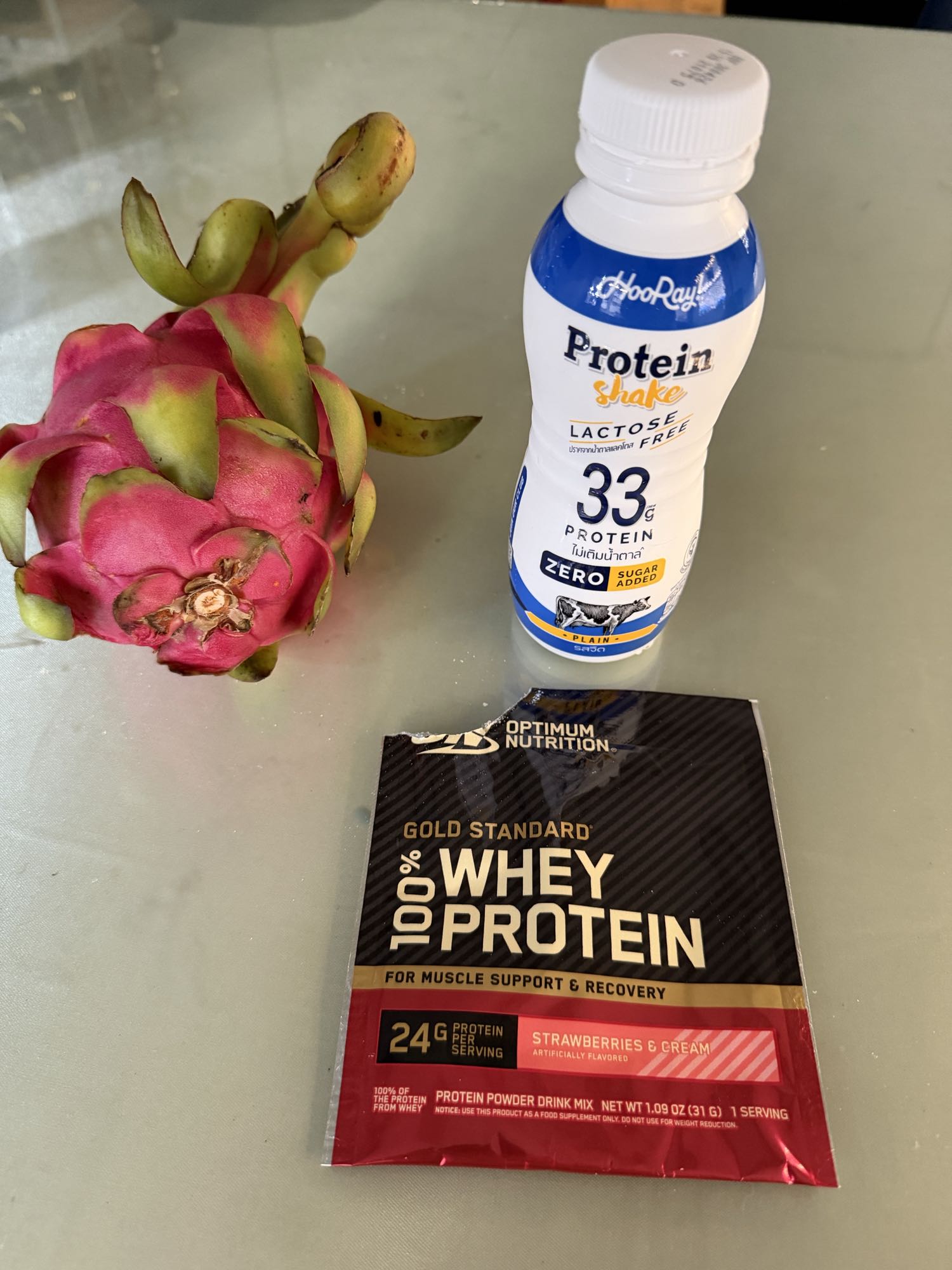 Frutto e shake proteico