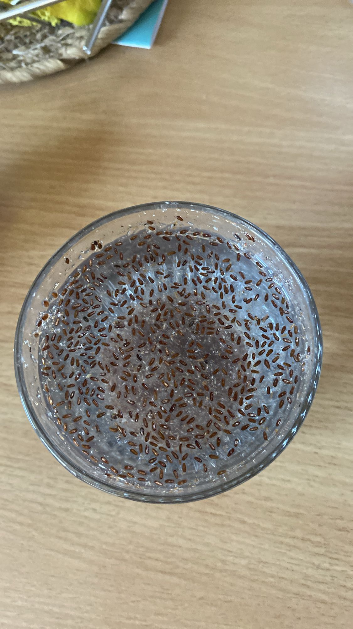 Napój z nasionami chia