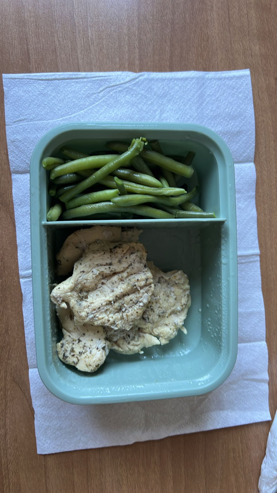 Pollo e fagiolini