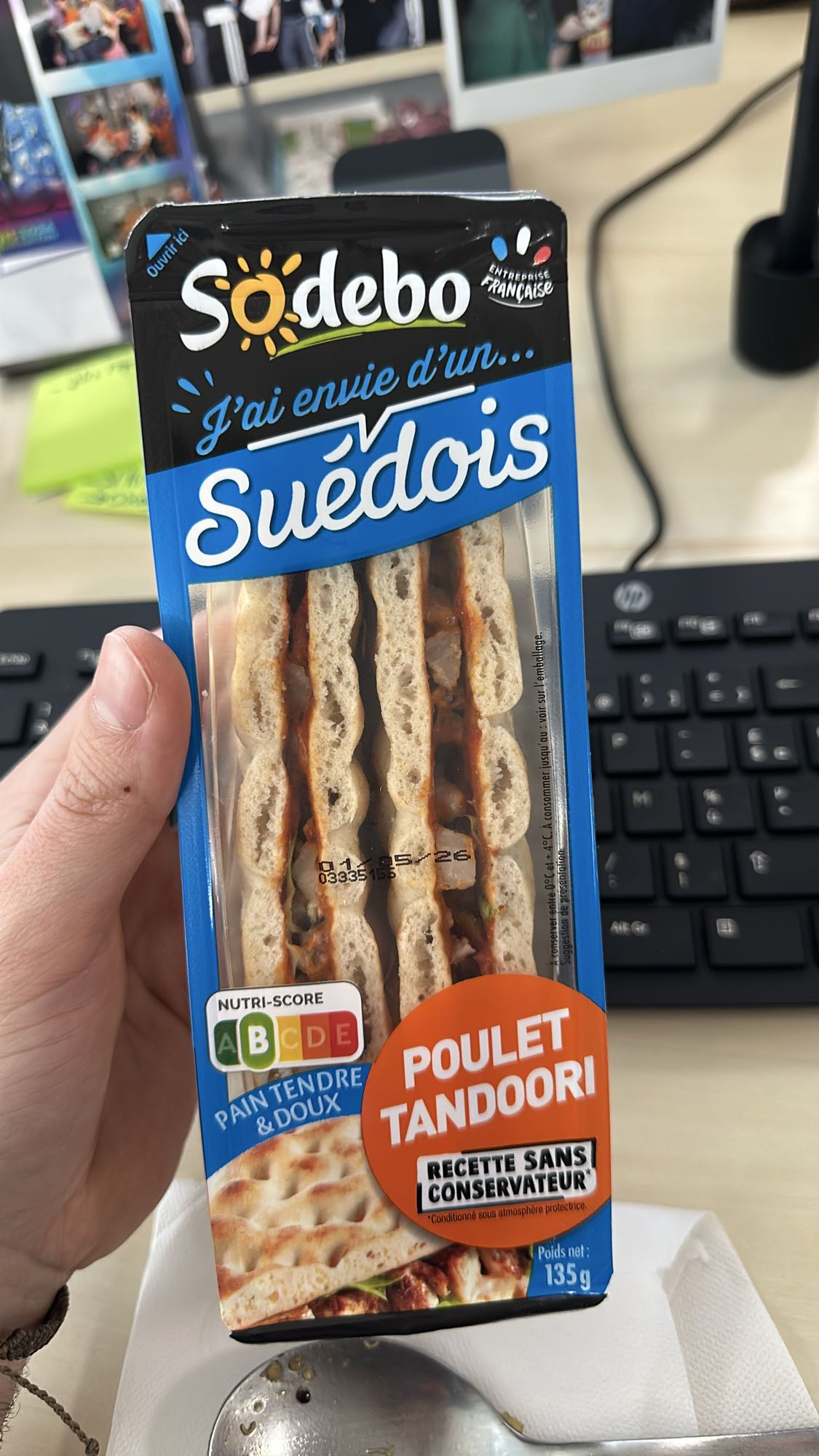 Sandwich poulet tandoori