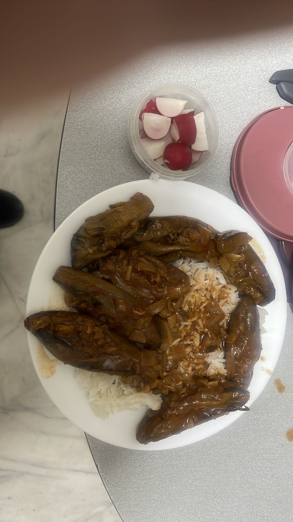 Stuffed Eggplant Rice