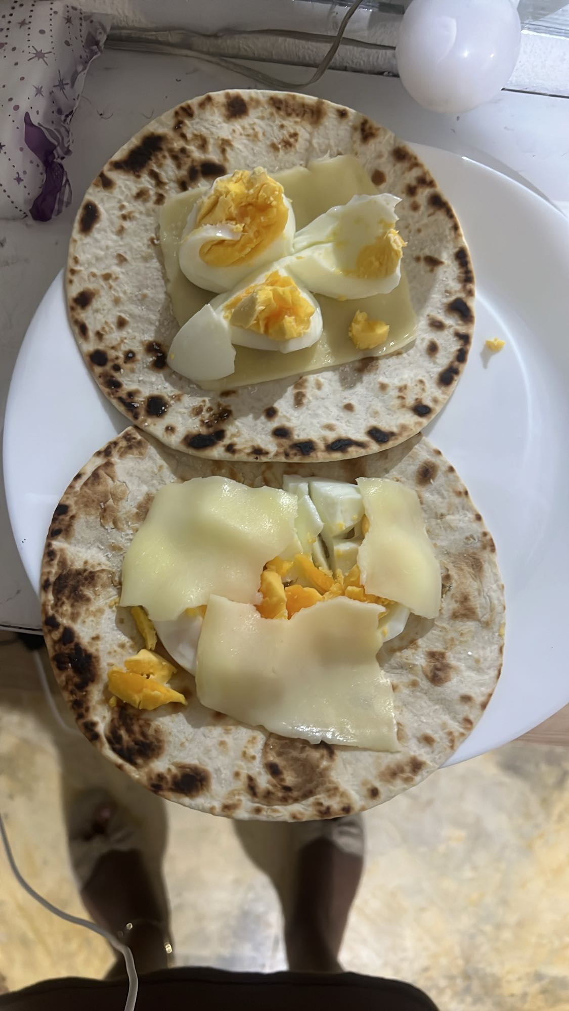 tortillas con huevo y queso