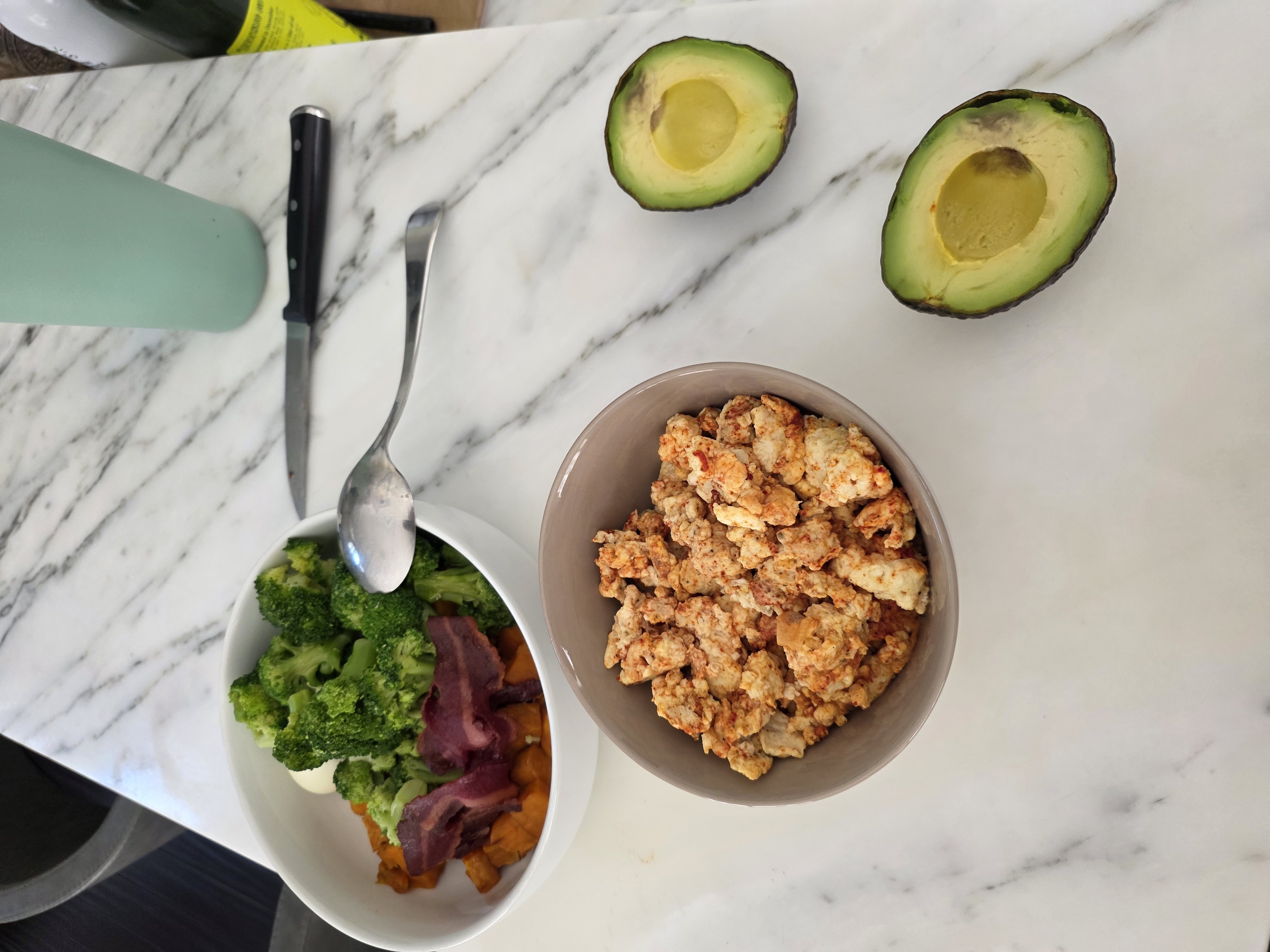 Egg Scramble Avocado Bowl