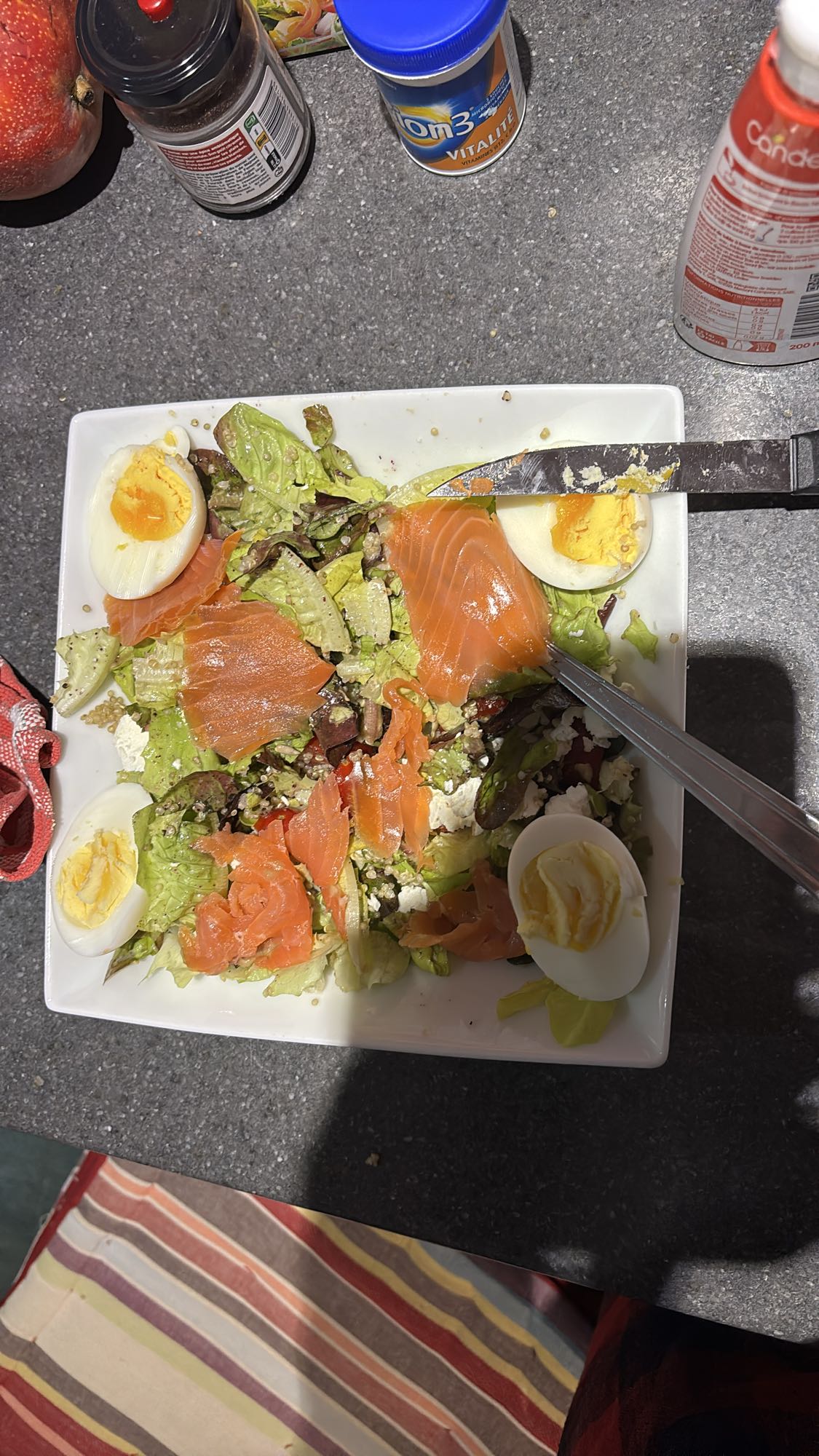 Salade saumon et œufs