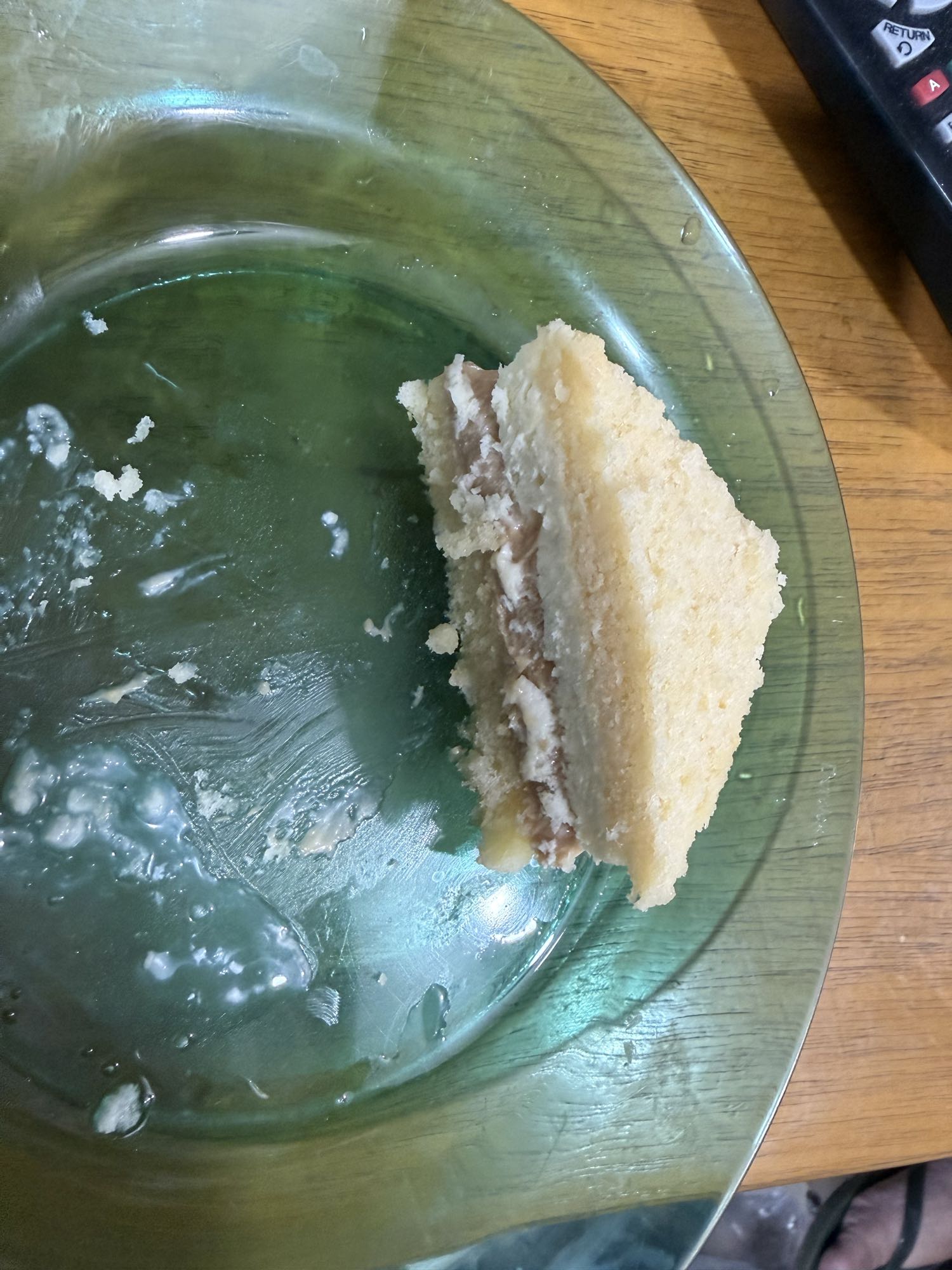 Fatia de bolo recheado