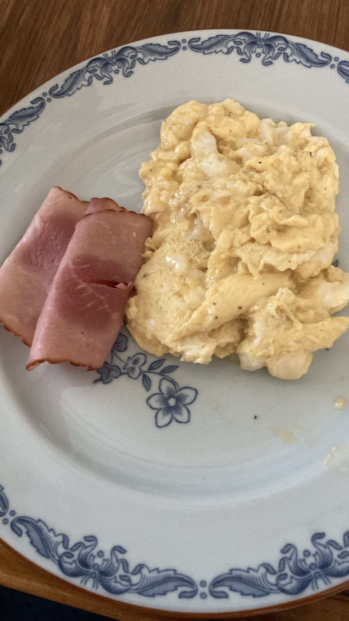 Äggröra med skinka