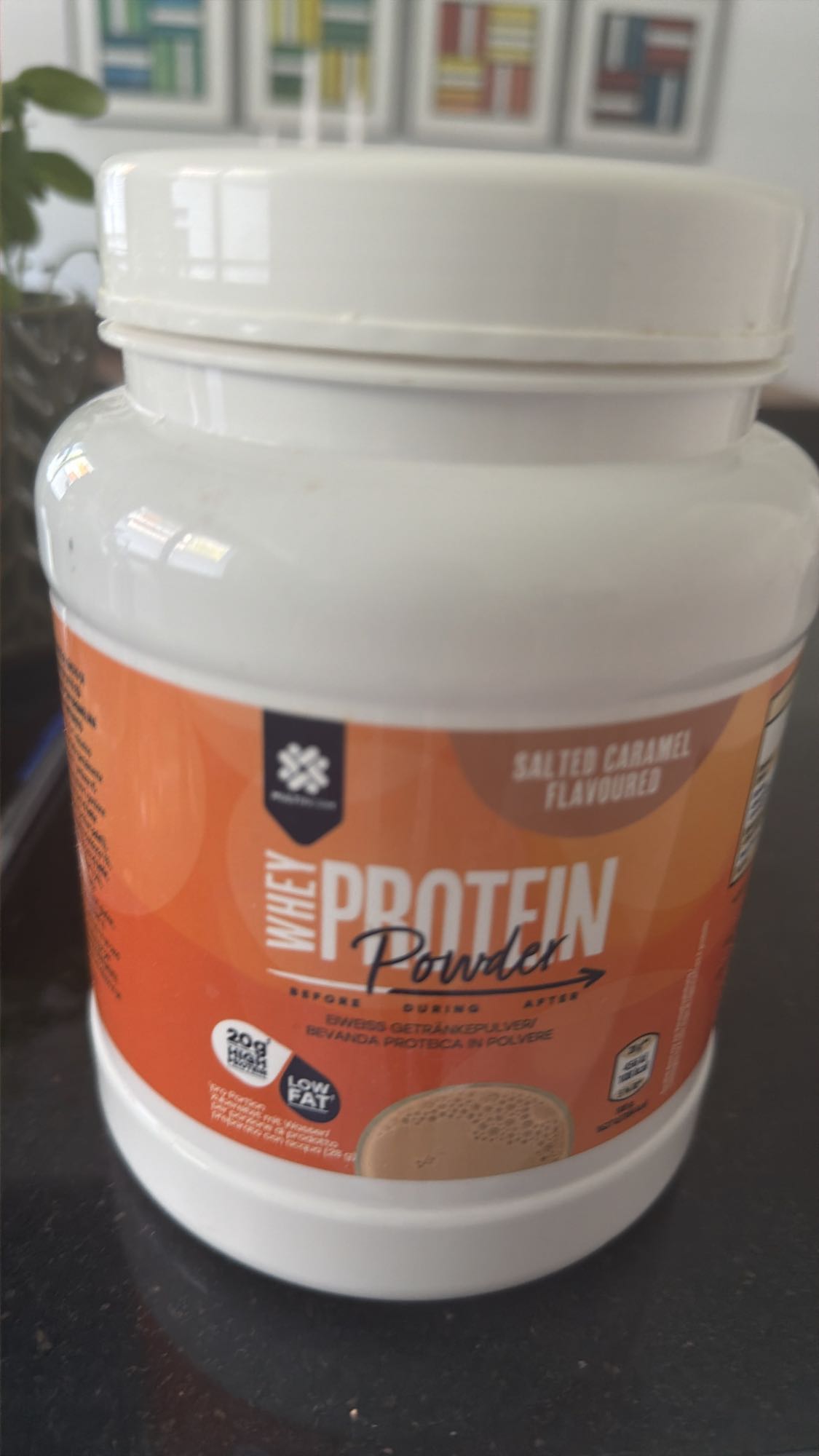 Proteinpulver Saltkaramell