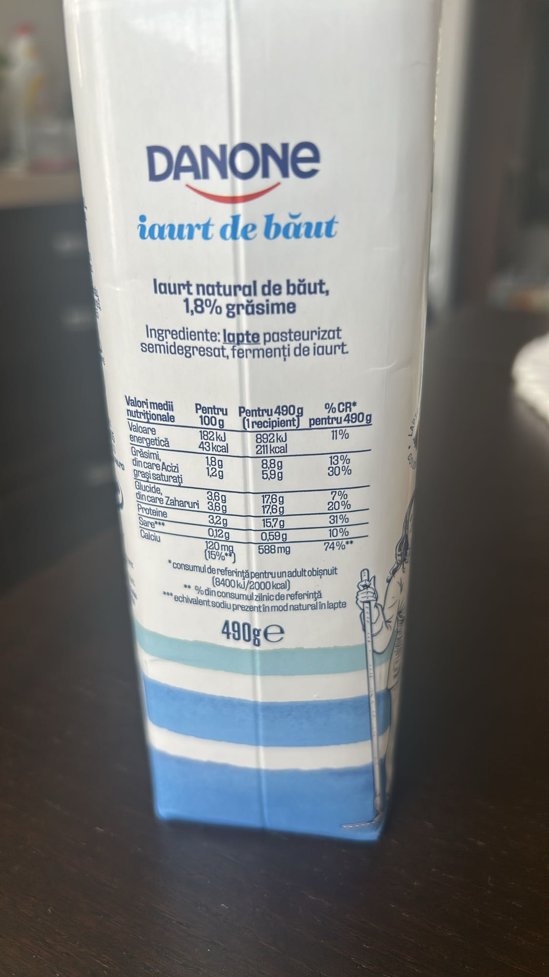 Iaurt de băut natural