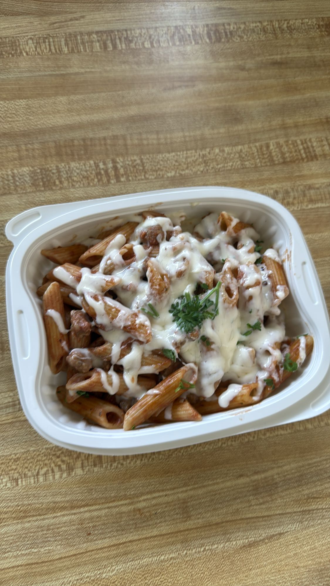 Pennes gratinées au poulet