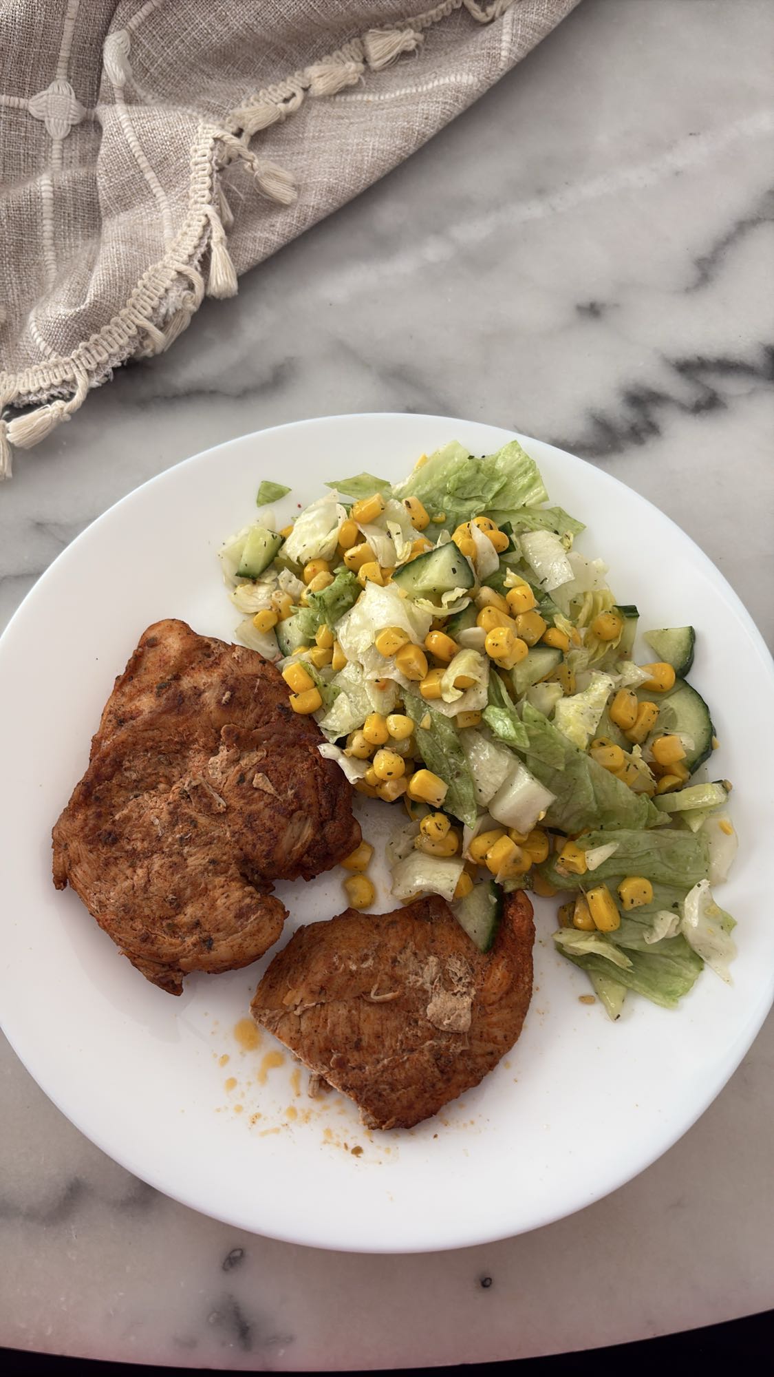 Kyckling med sallad