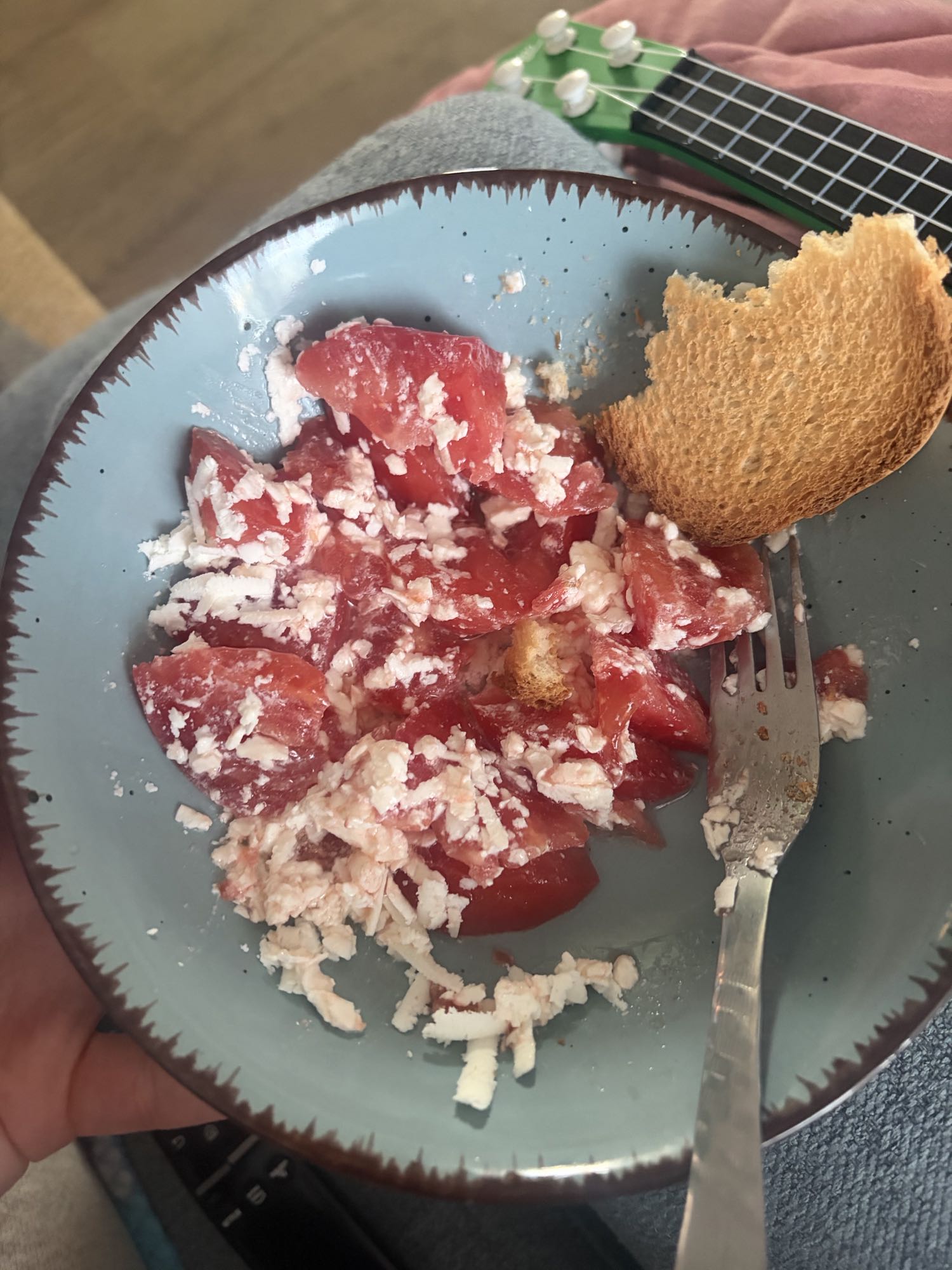 Salată cu roșii și telemea