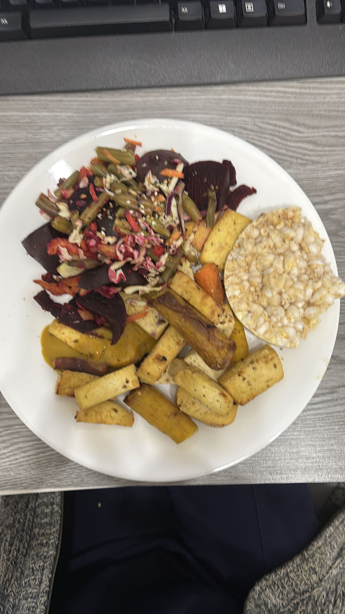 Assiette légumes tofu