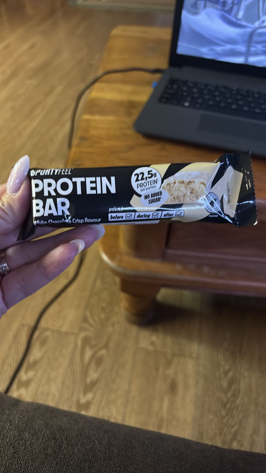 fehér csokis proteinszelet