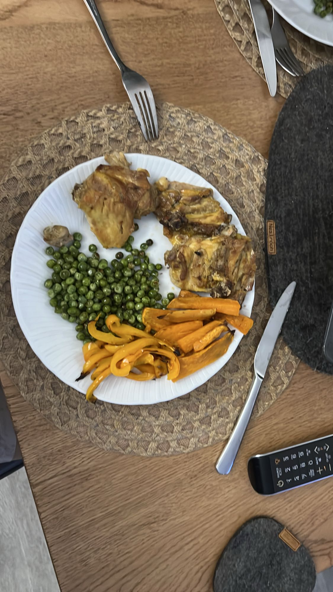 Pollo con verdure
