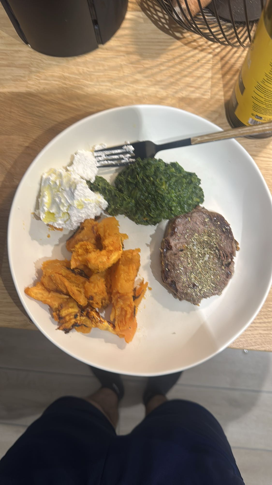 Steak patate douce
