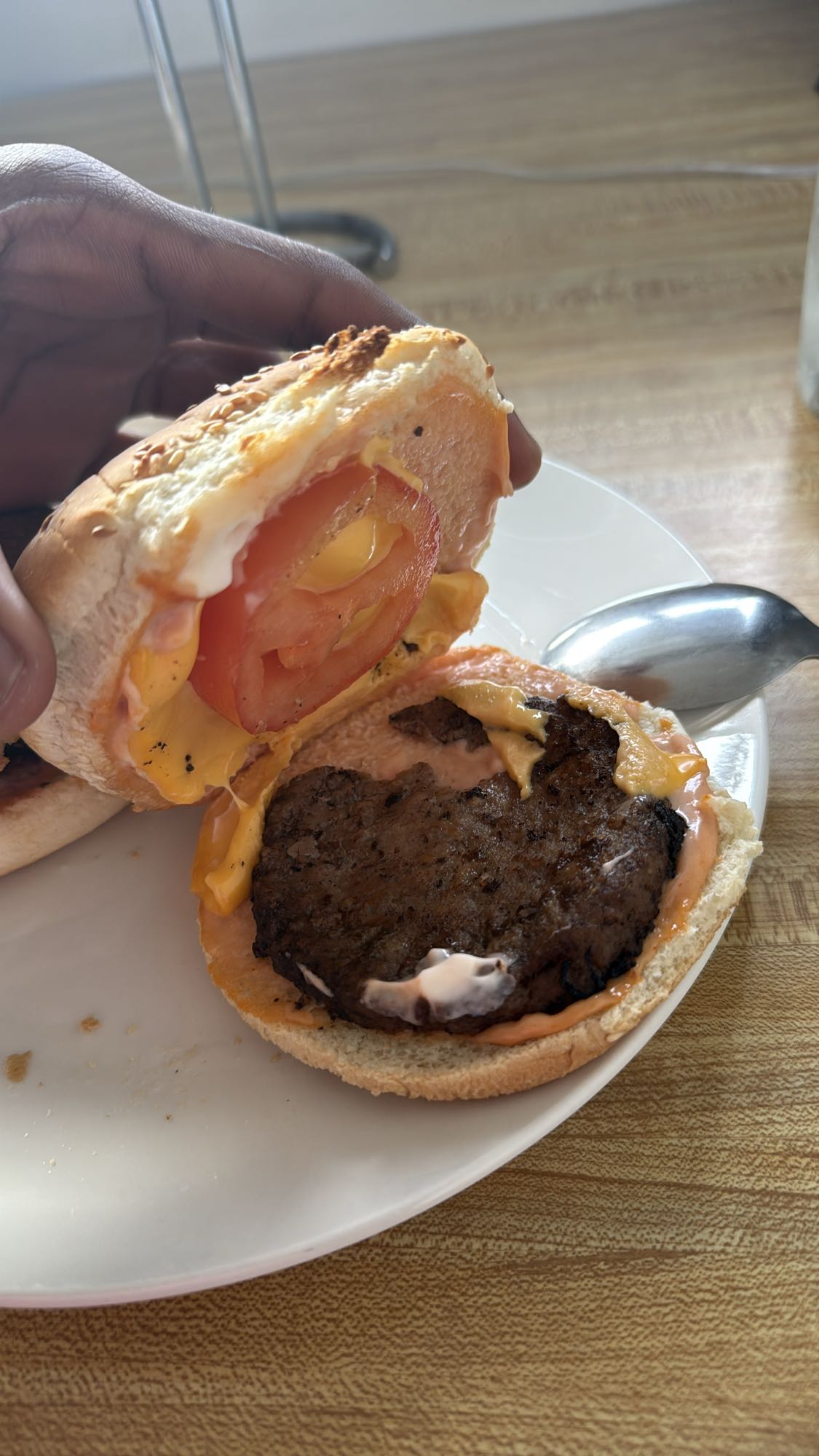 Burger au bœuf et fromage