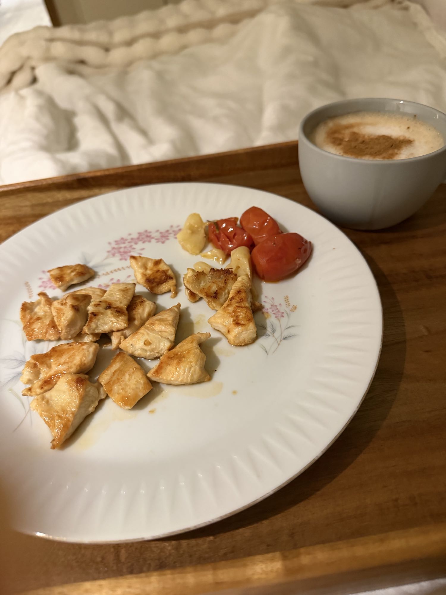 pollo con cafe