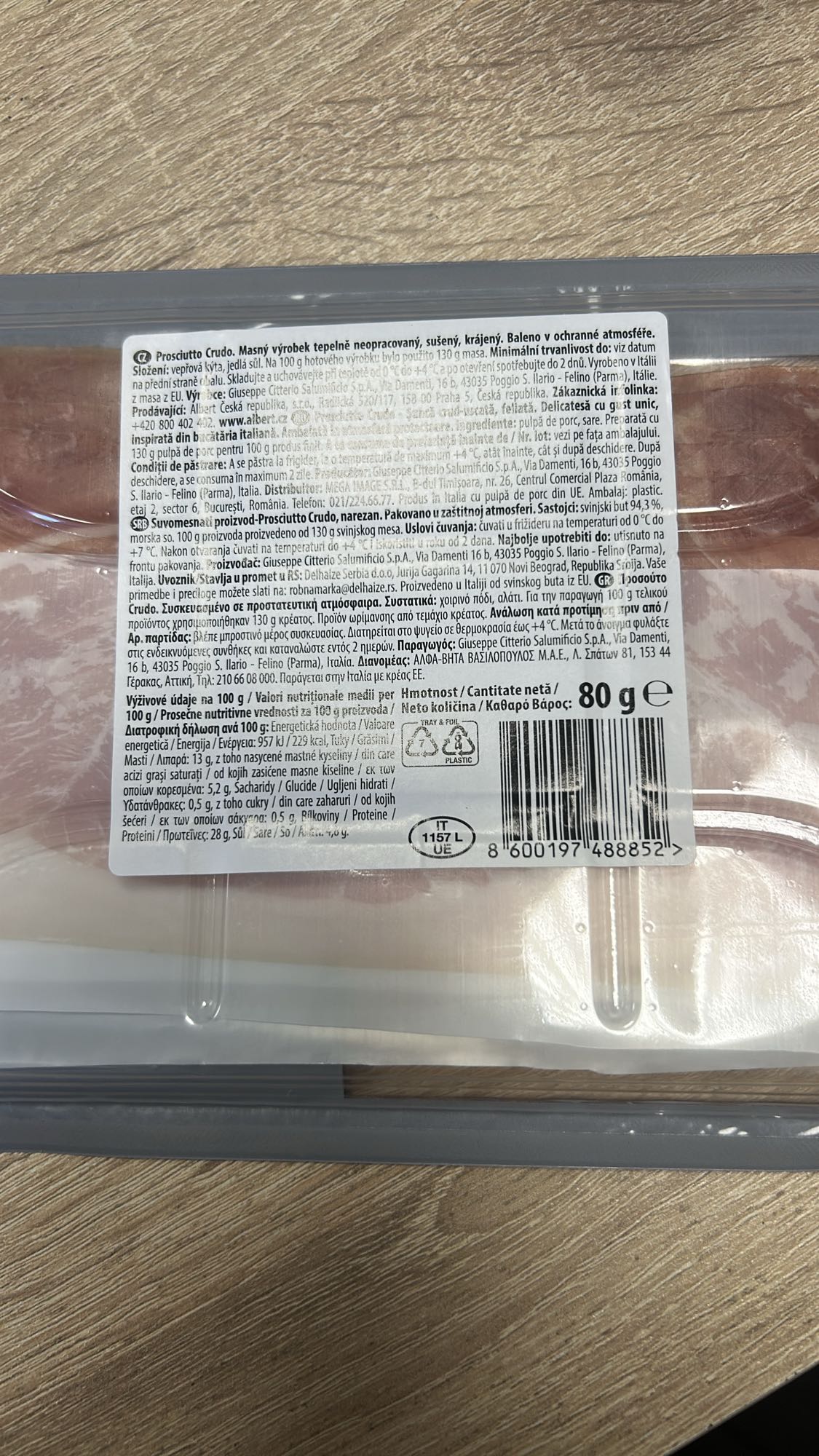 Prosciutto crudo