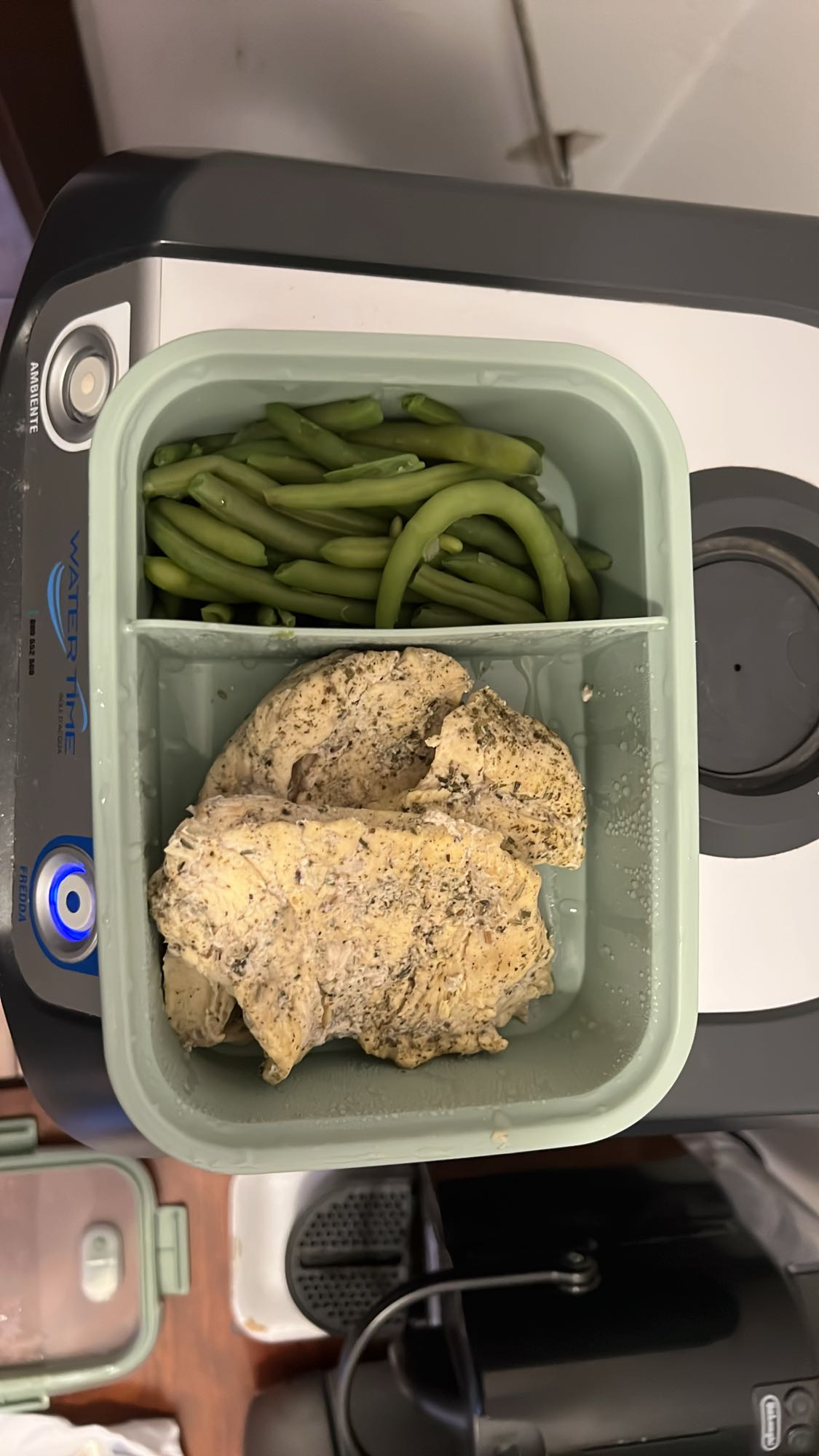 Pollo e fagiolini