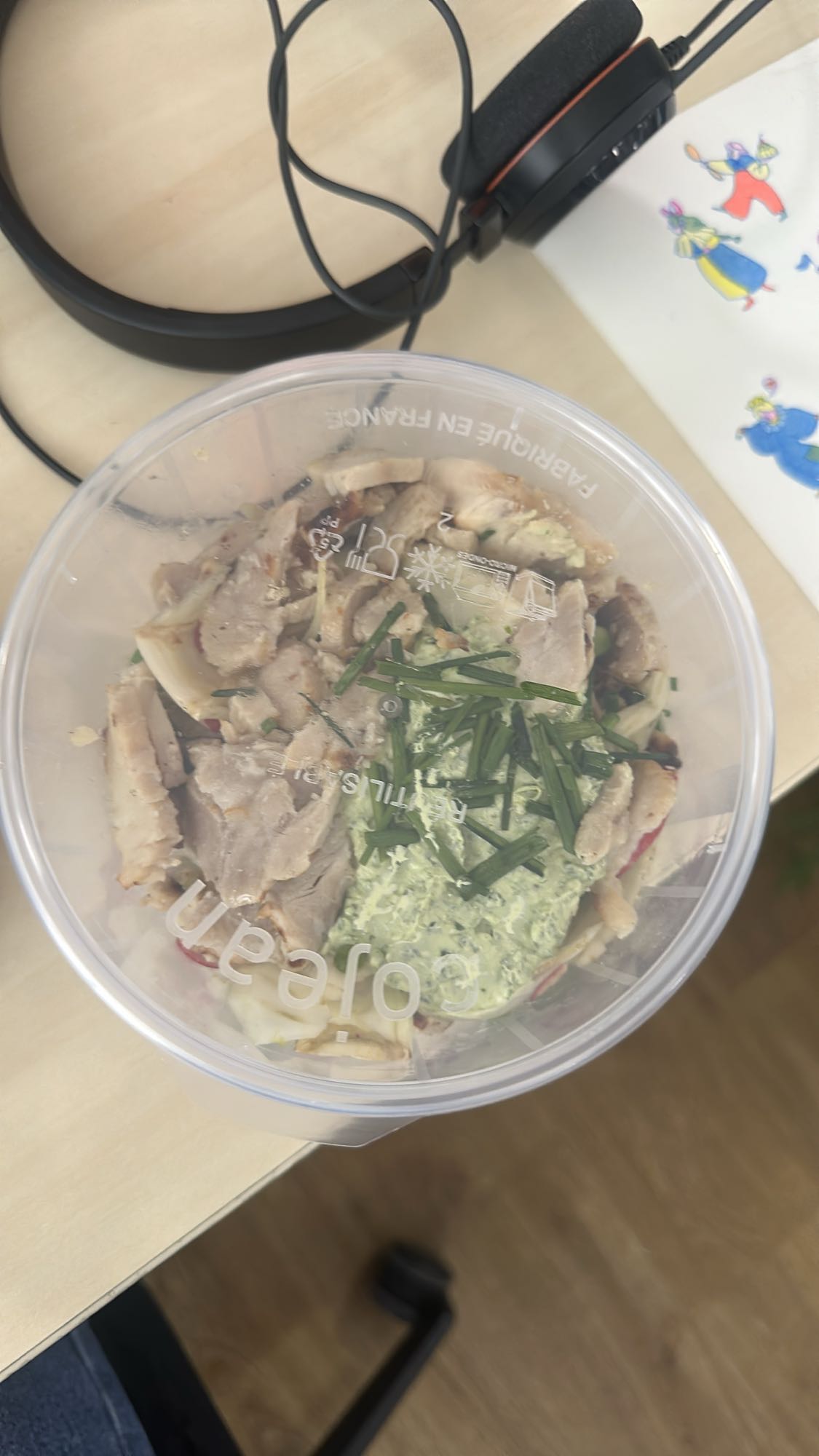 Salade poulet crémeuse