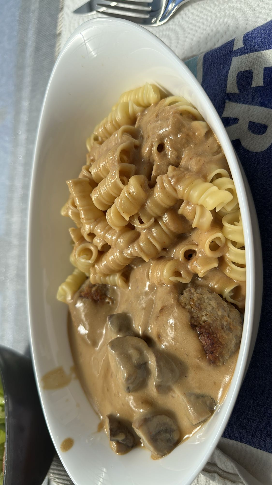 Nudeln mit Pilzsoße