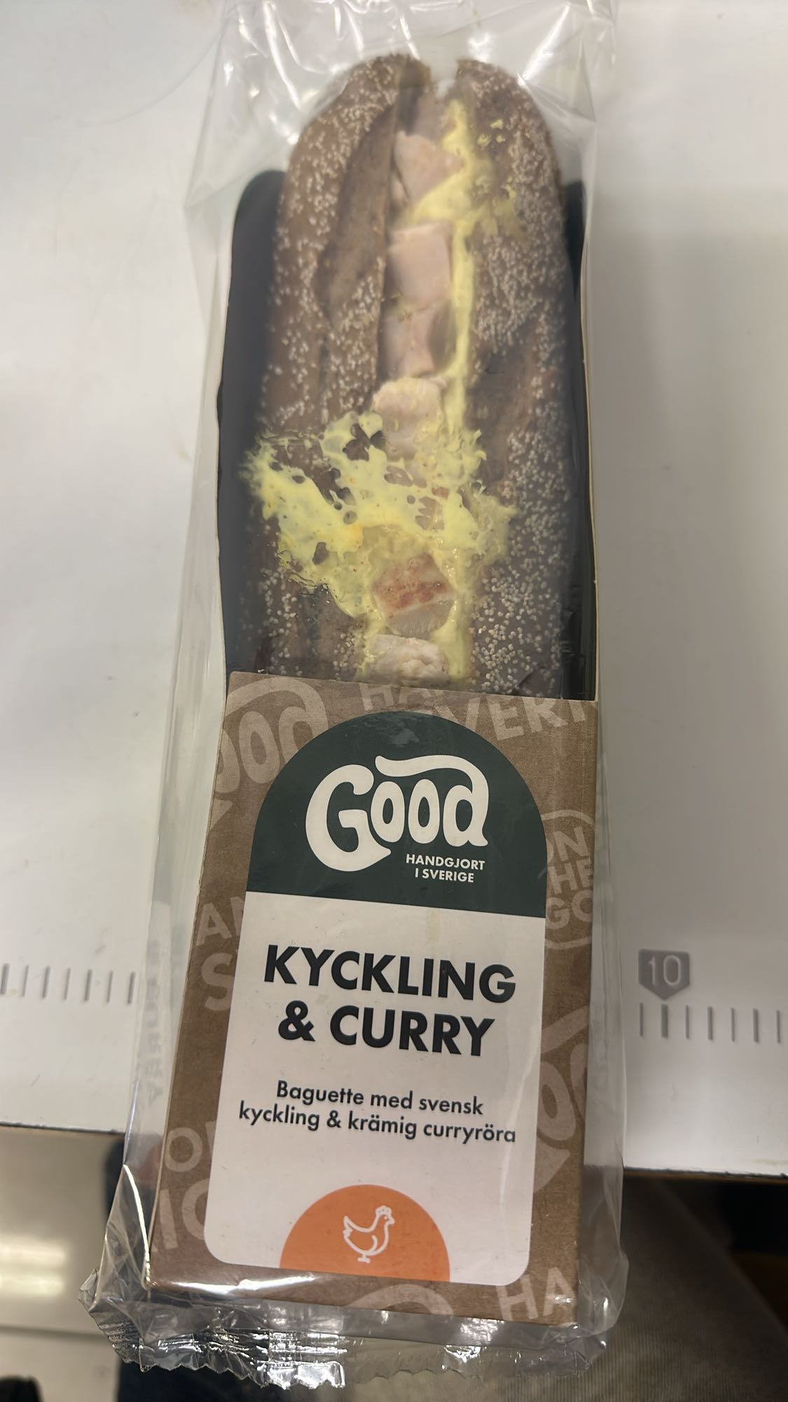 Kyckling och currybaguette