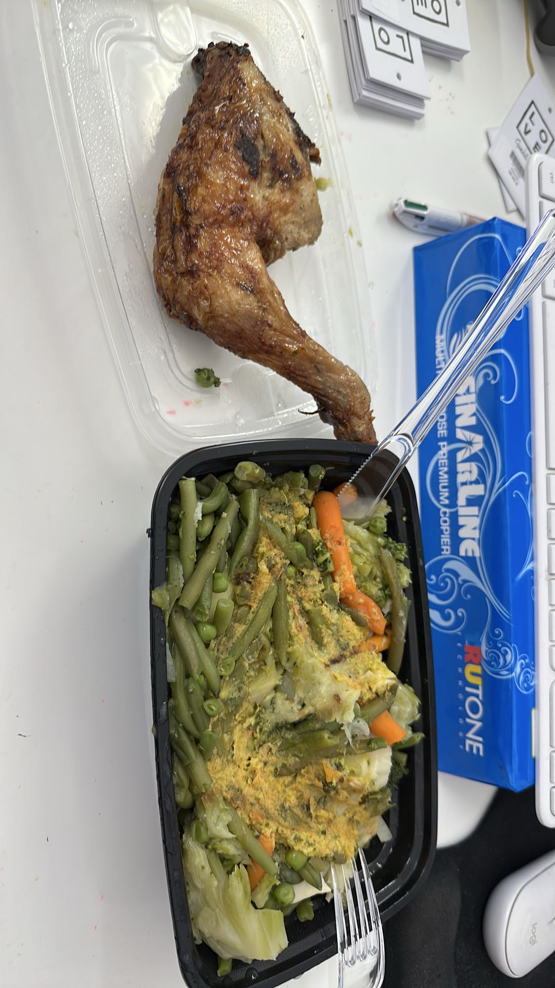 Cuisse de poulet légumes