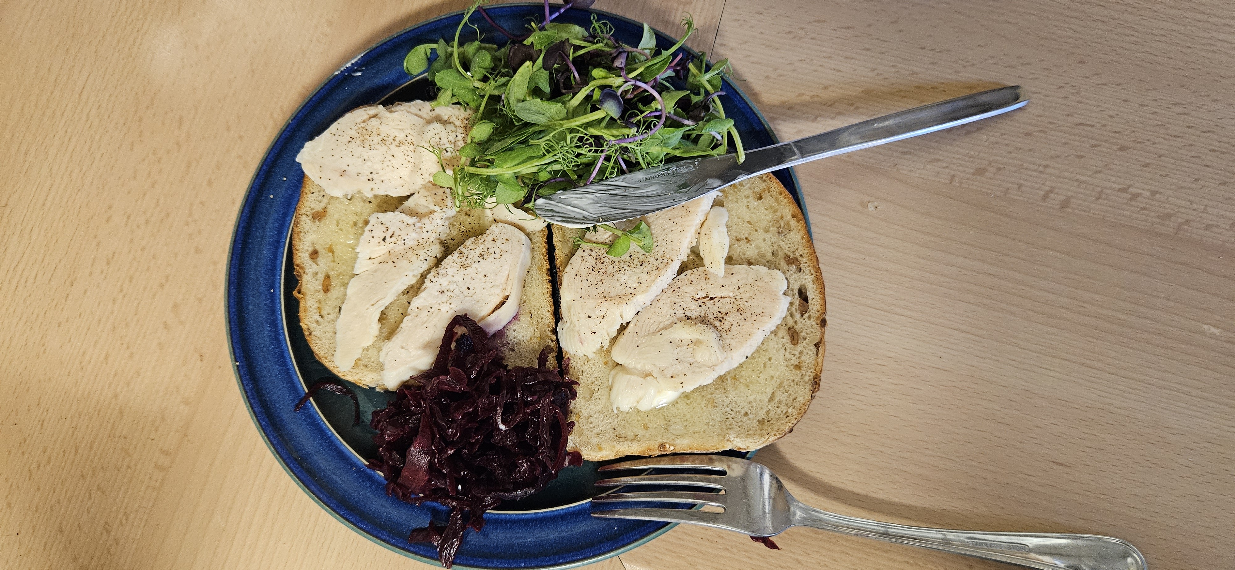 Chicken Open Sandwich