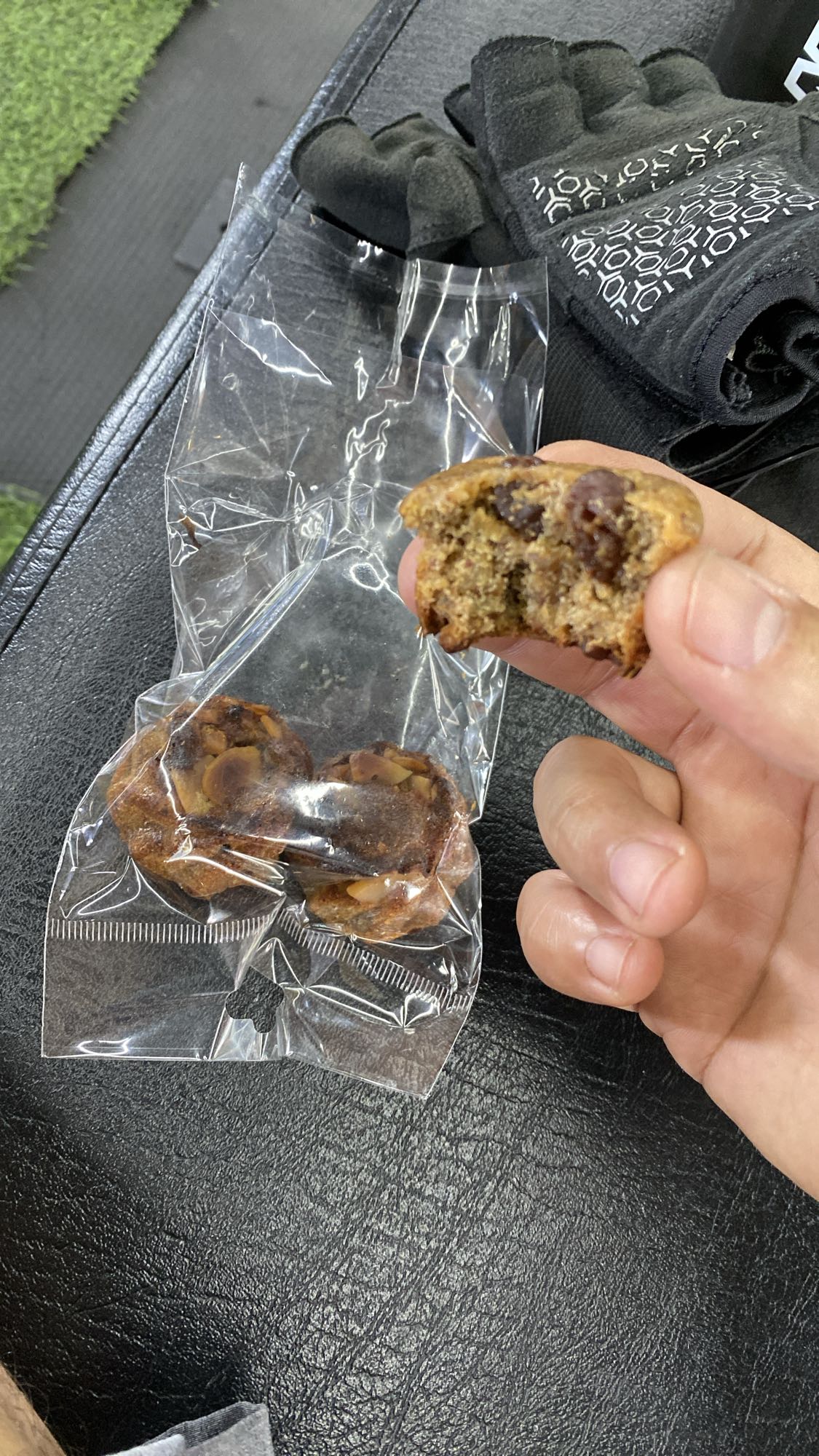 mini muffins de plátano