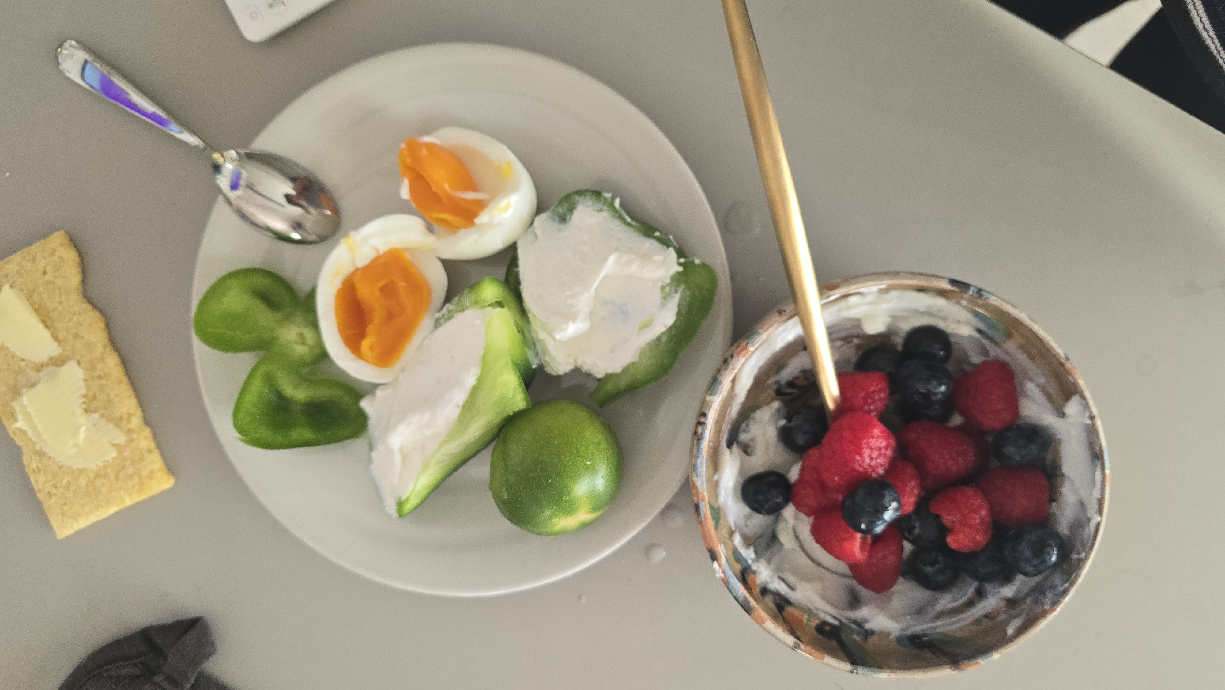 Eggs Yogurt Berry Plate