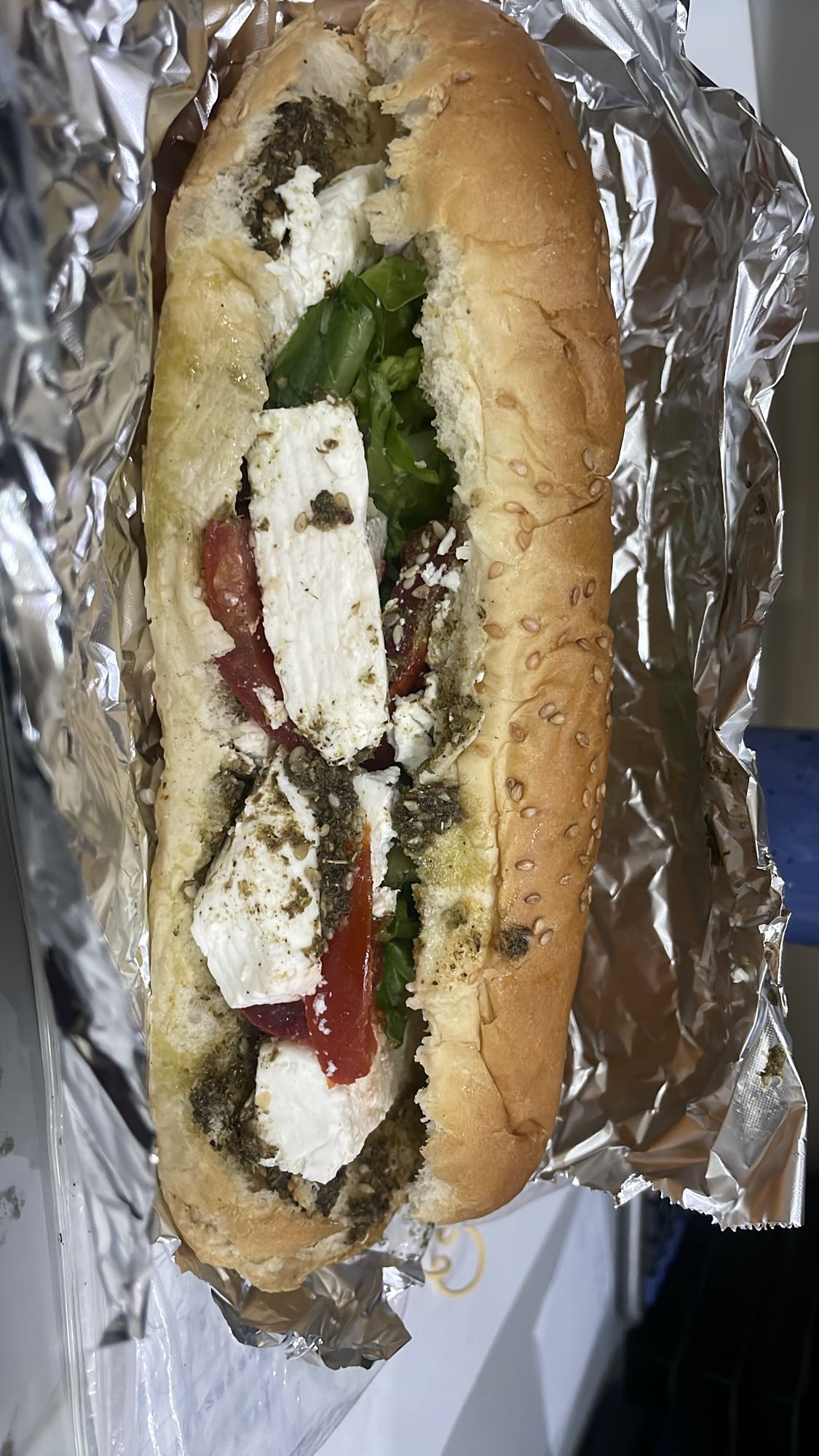 Pesto Feta Sandwich