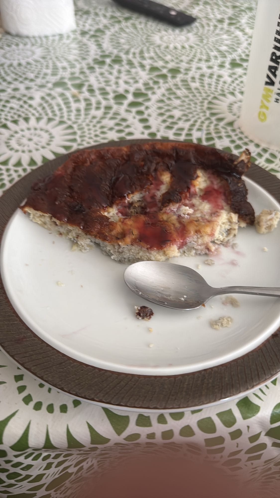 Bärpaj med vaniljkräm